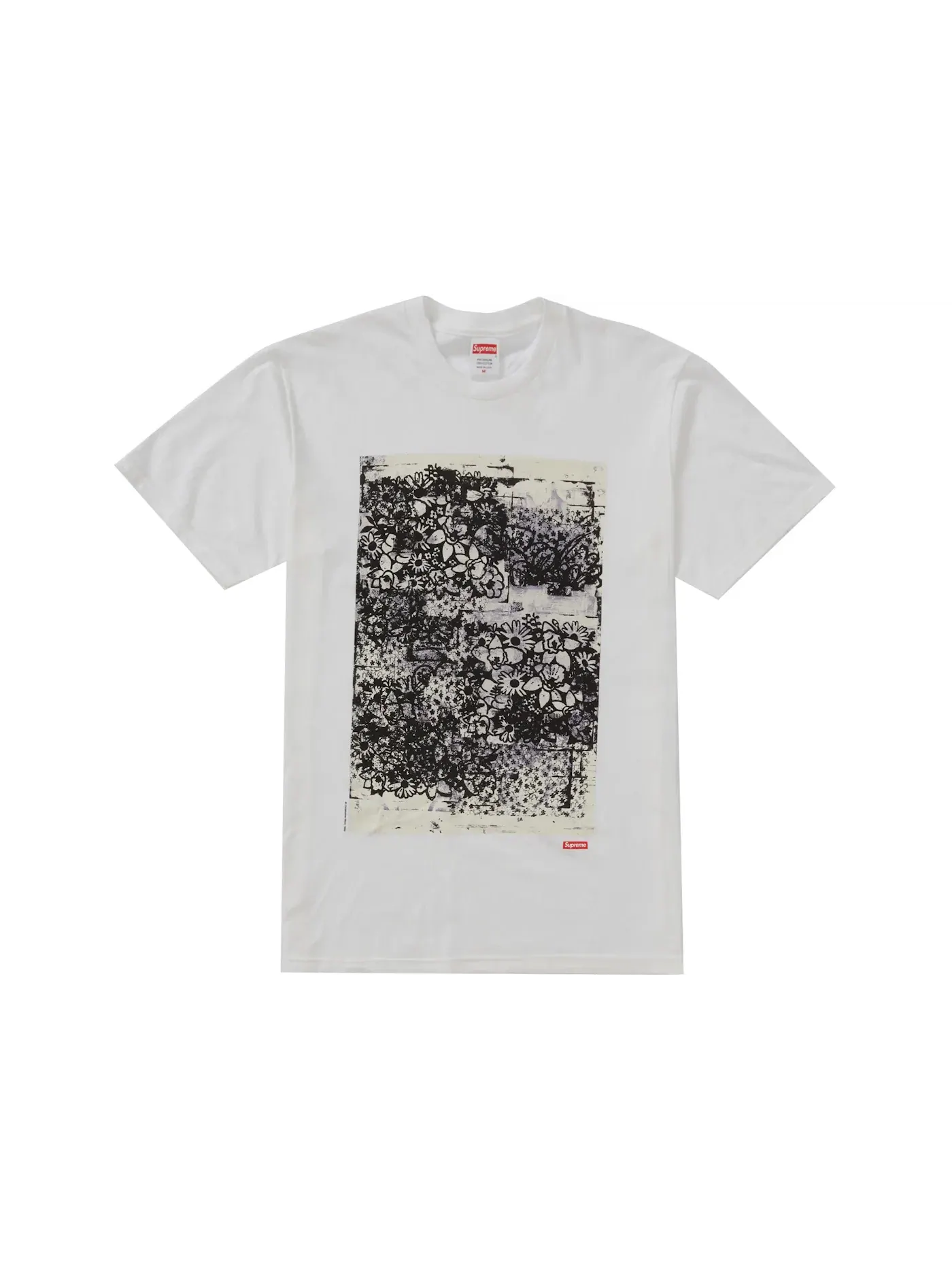 Мужская футболка с принтом Supreme Tee — изображение 1 из 1, белый