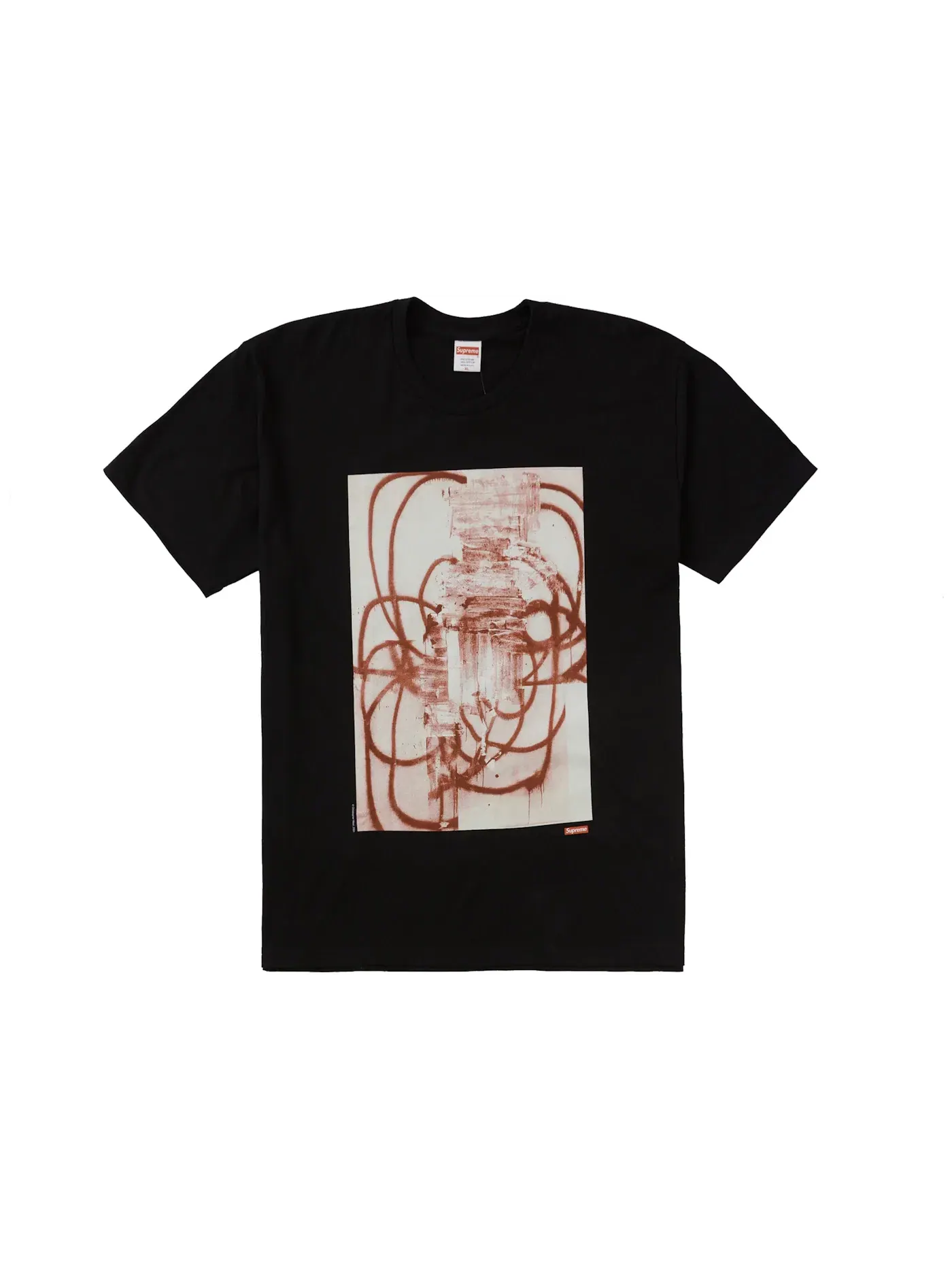 Мужская футболка с принтом Supreme Christopher Wool 2001 Tee — изображение 1 из 1, черный