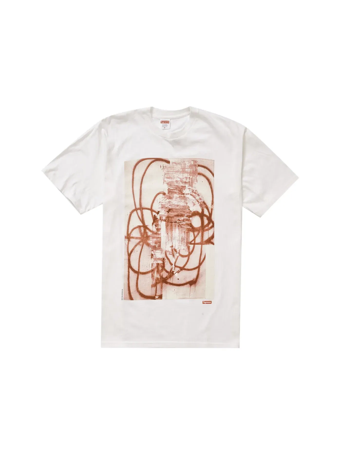 Мужская футболка с принтом Christopher Wool 2001 Tee Supreme — изображение 1 из 1, белый
