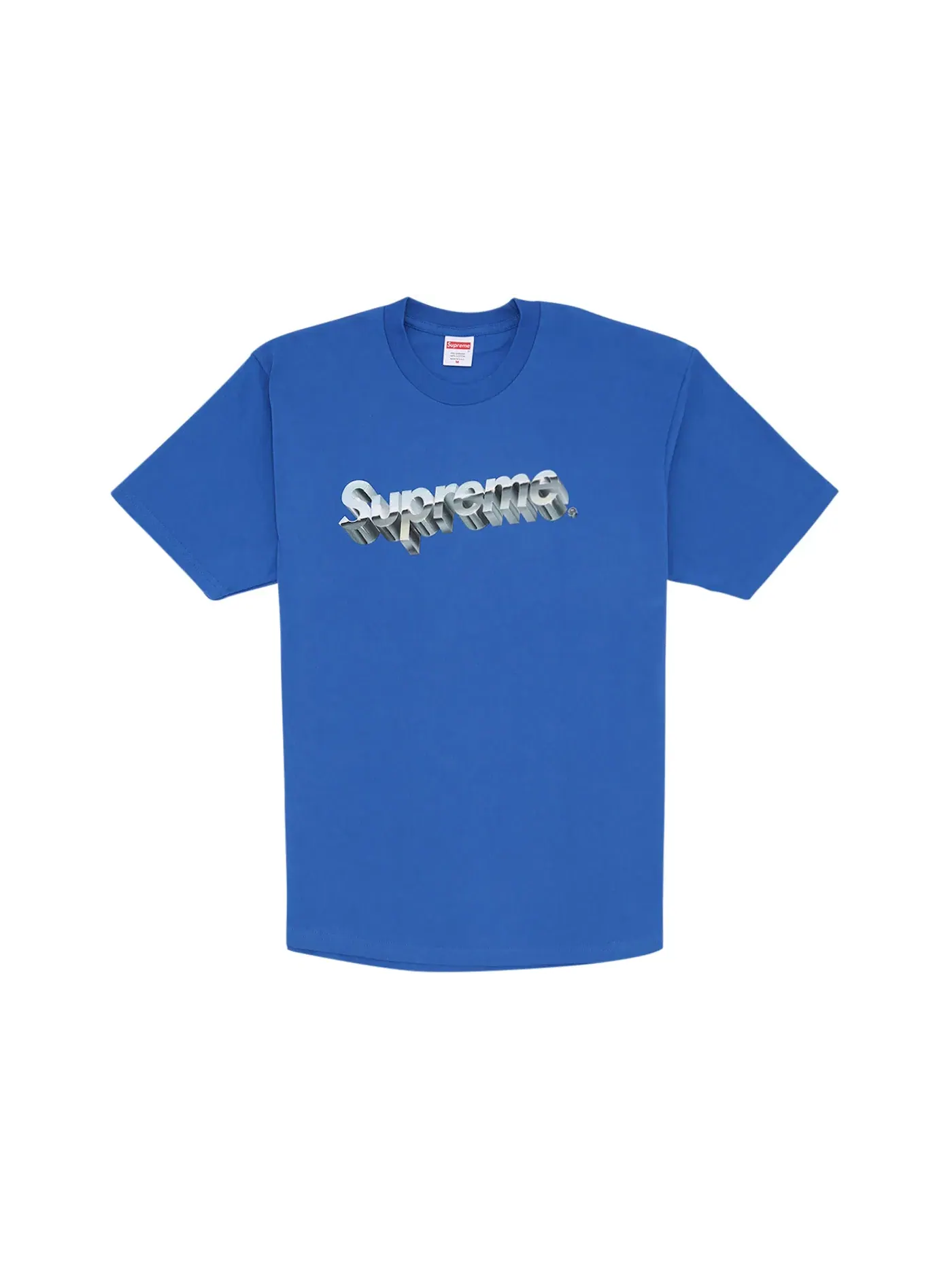 Мужская футболка с хромированным логотипом Supreme Tee — изображение 1 из 1, королевский