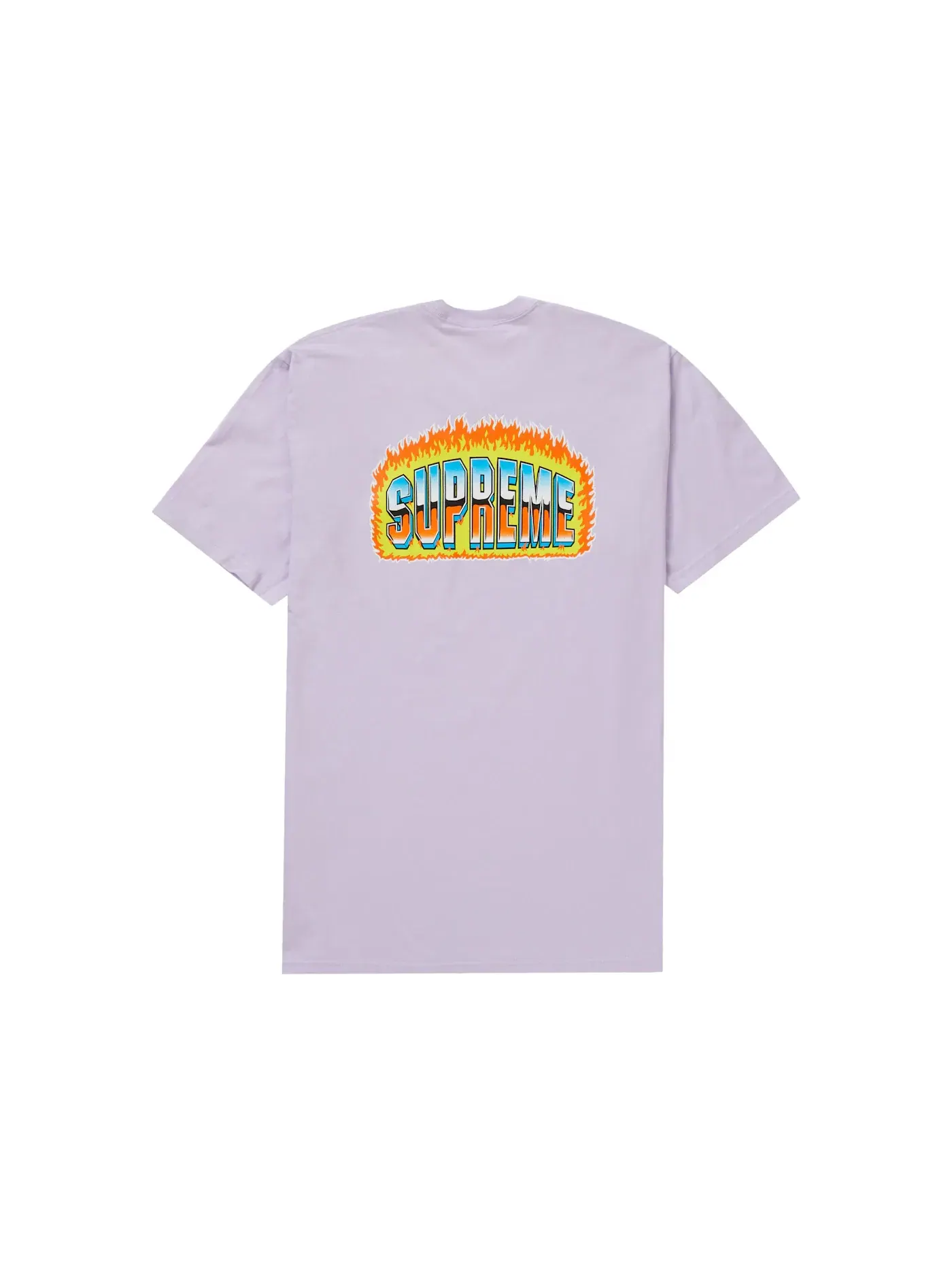 Мужская футболка с принтом Supreme Tee — изображение 2 из 2, светлый фиолетовый