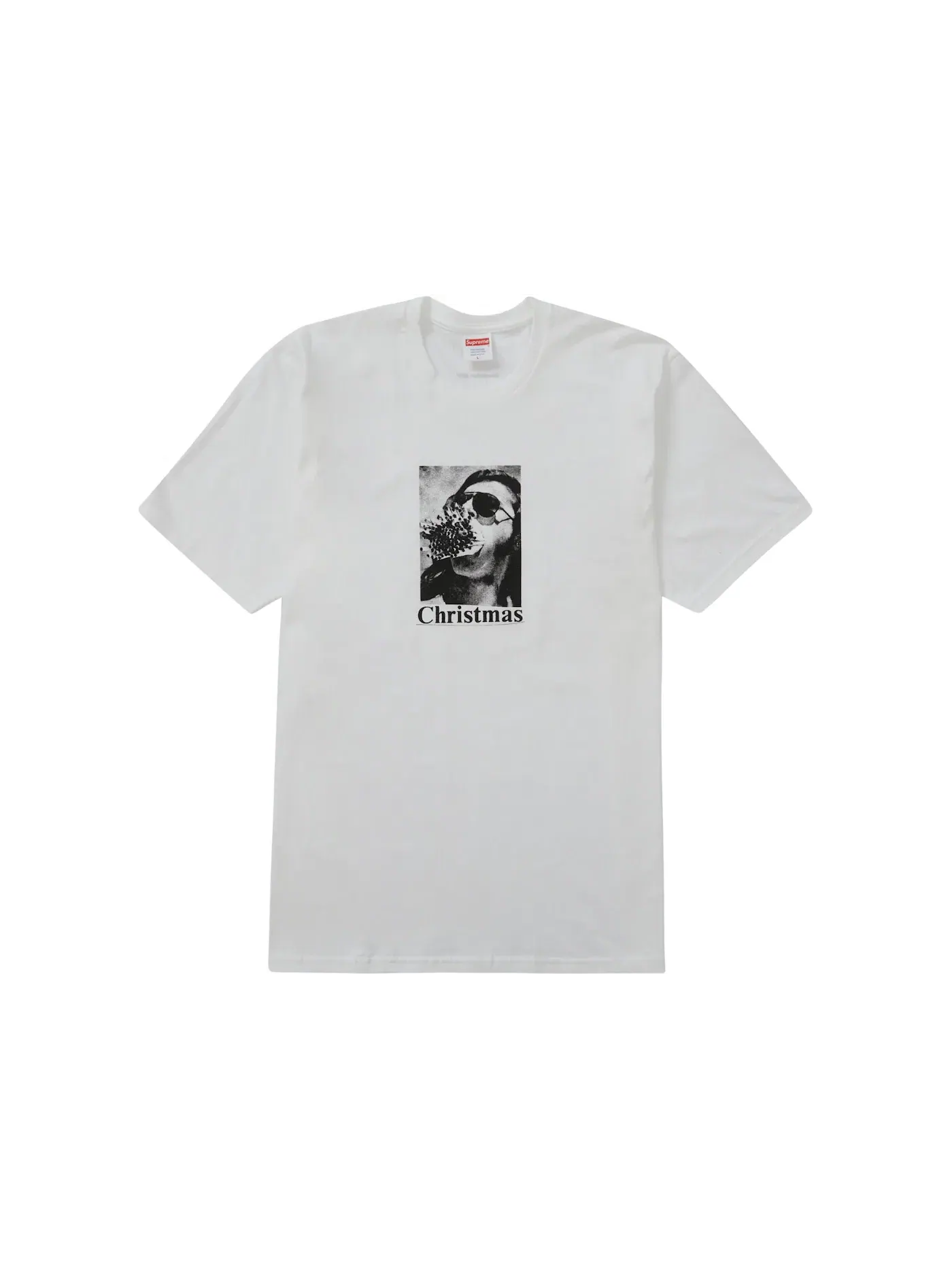 Мужская футболка с принтом Supreme Tee — изображение 1 из 2, белый