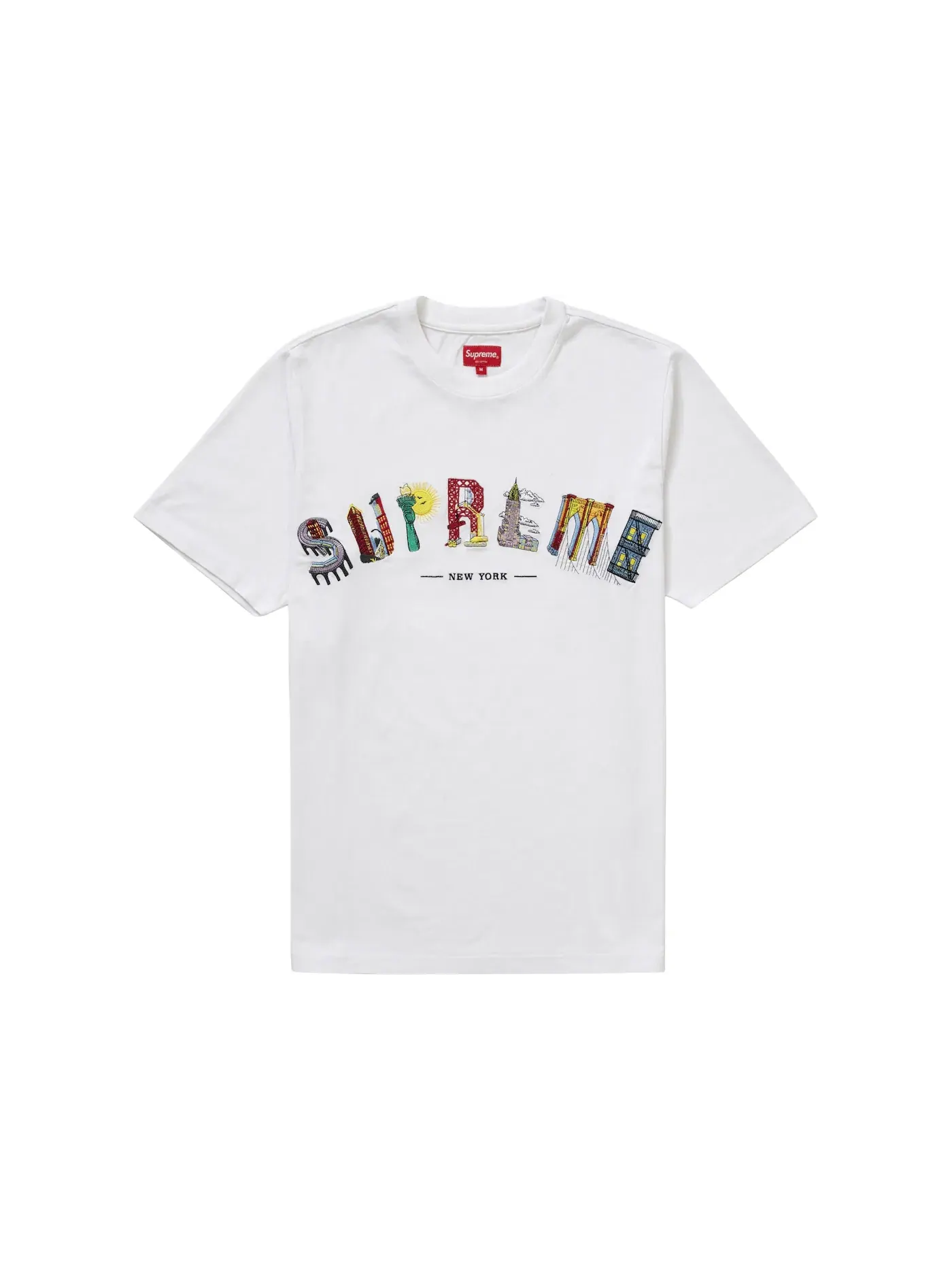 Мужская футболка с принтом Supreme Tee — изображение 1 из 1, белый