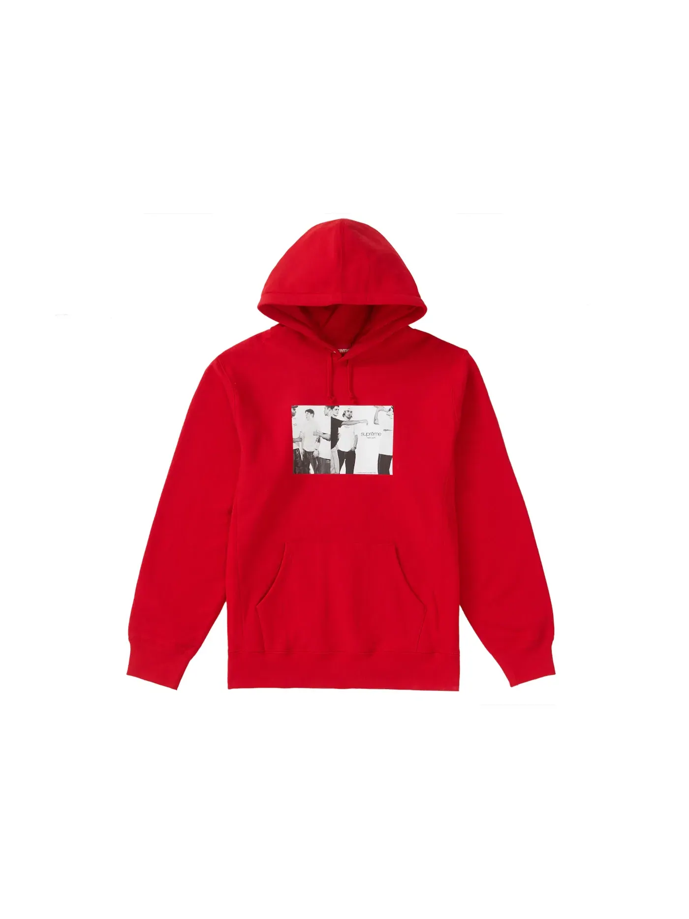 Мужской худи Supreme Classic Ad Hooded Sweatshirt — изображение 1 из 1, красный