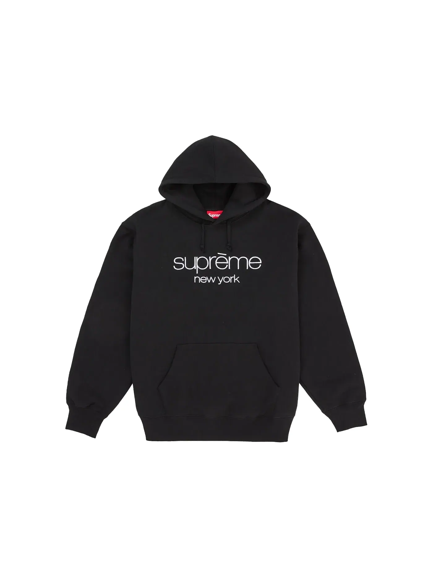 Мужской худи с принтом Supreme Sweatshirt — изображение 1 из 1, черный