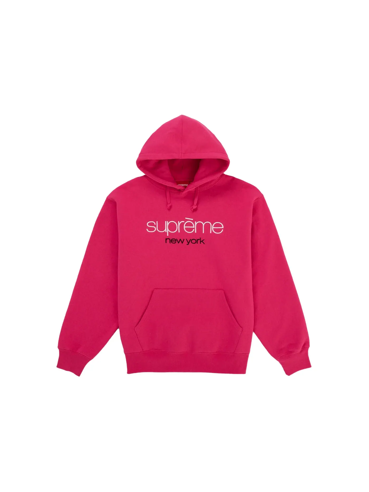 Мужской худи с принтом Classic Logo Supreme — изображение 1 из 1, розовый