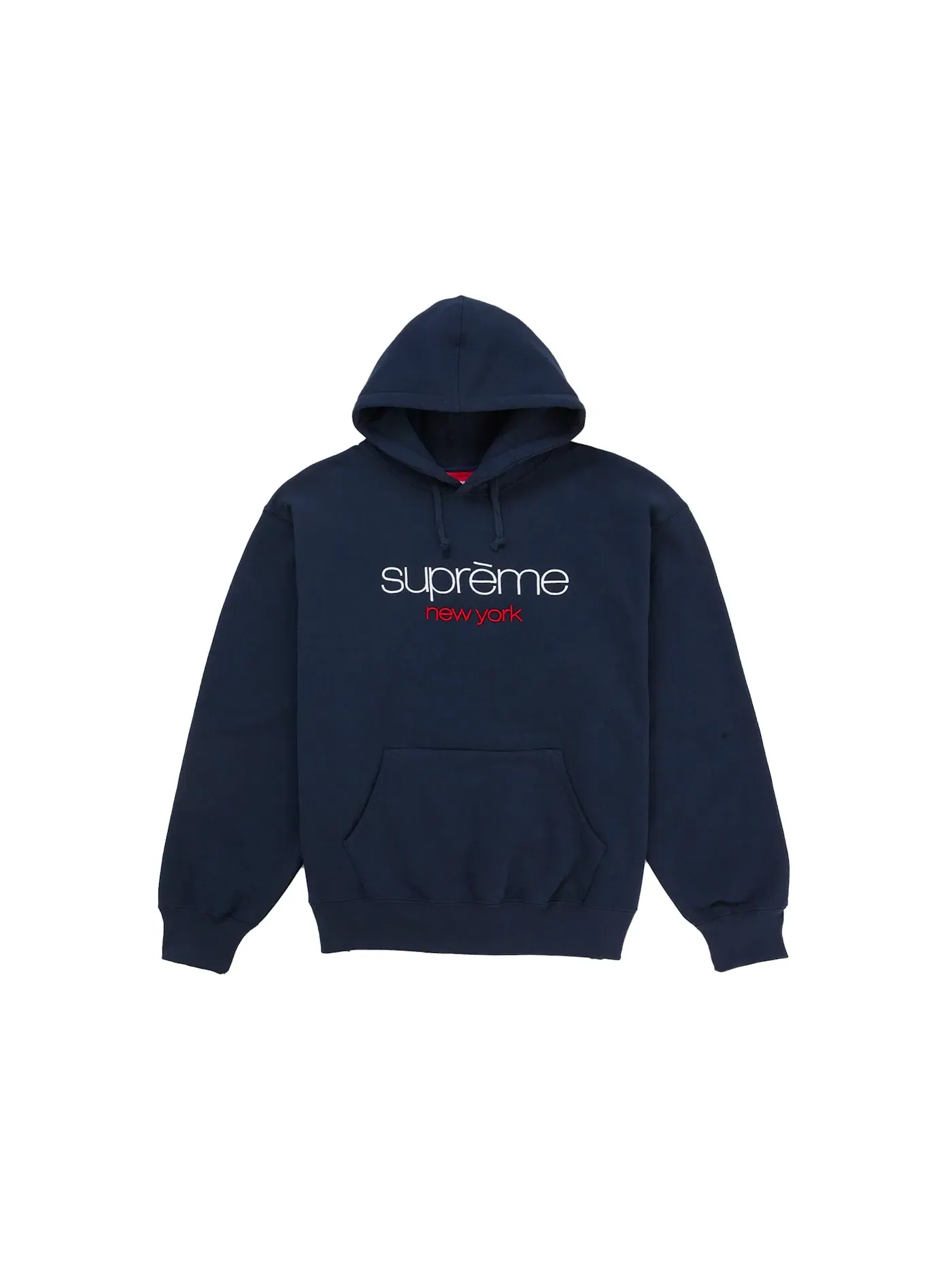 Мужская худи с логотипом Supreme — изображение 1 из 1, темно-синий