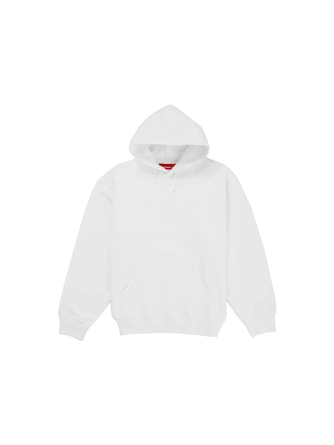 Мужской худи с принтом Supreme Classic Logo Supreme — изображение 1 из 1, белый