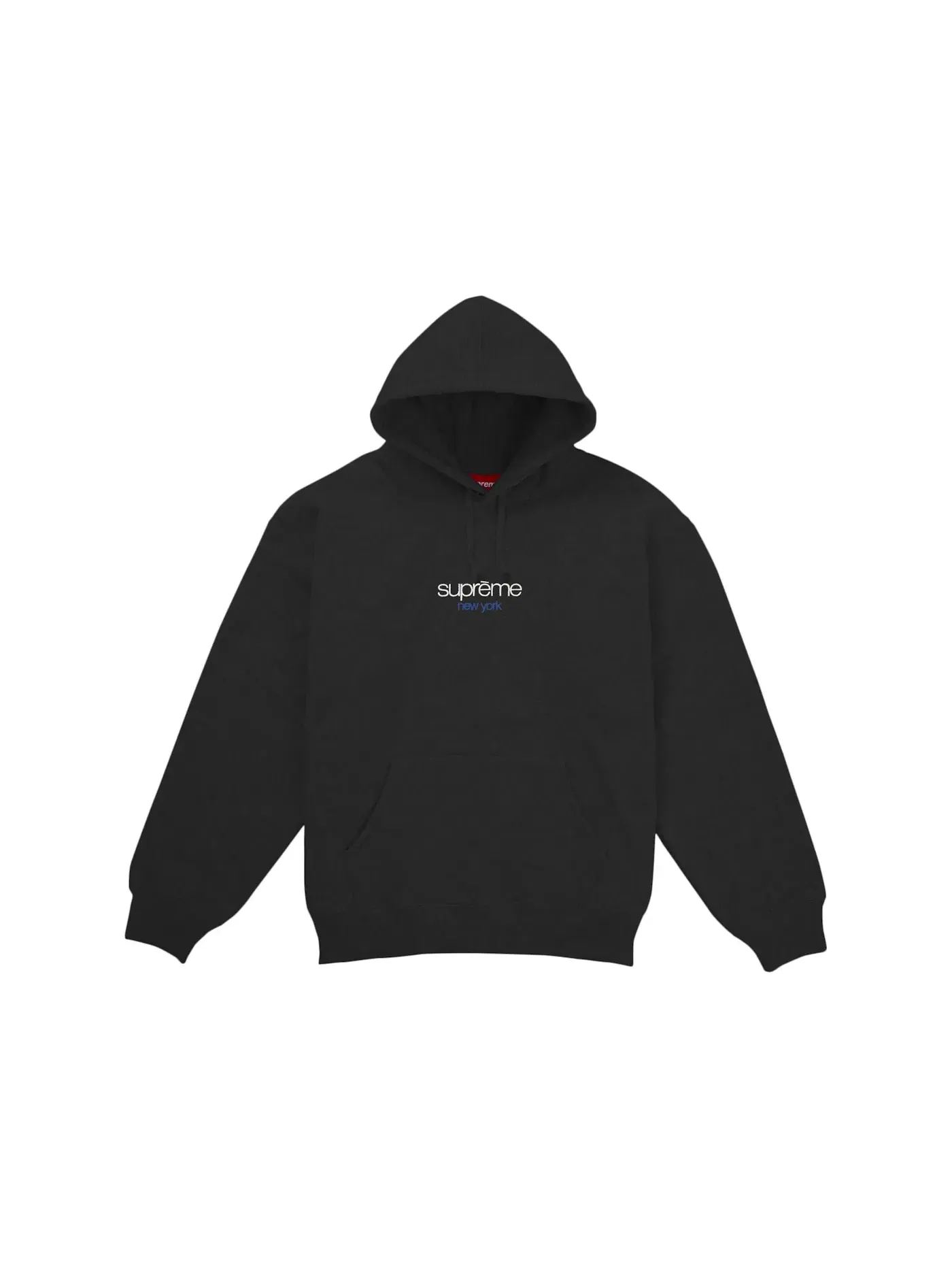Мужской худи с принтом Classic Logo Supreme — изображение 1 из 1, черный