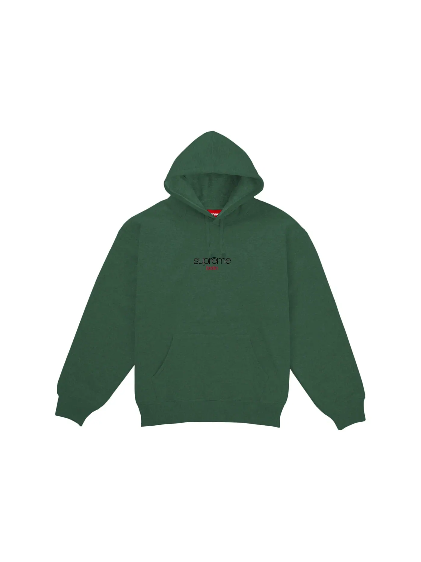 Мужской худи с капюшоном Classic Logo Berlin Shop Supreme — изображение 1 из 1, зеленый