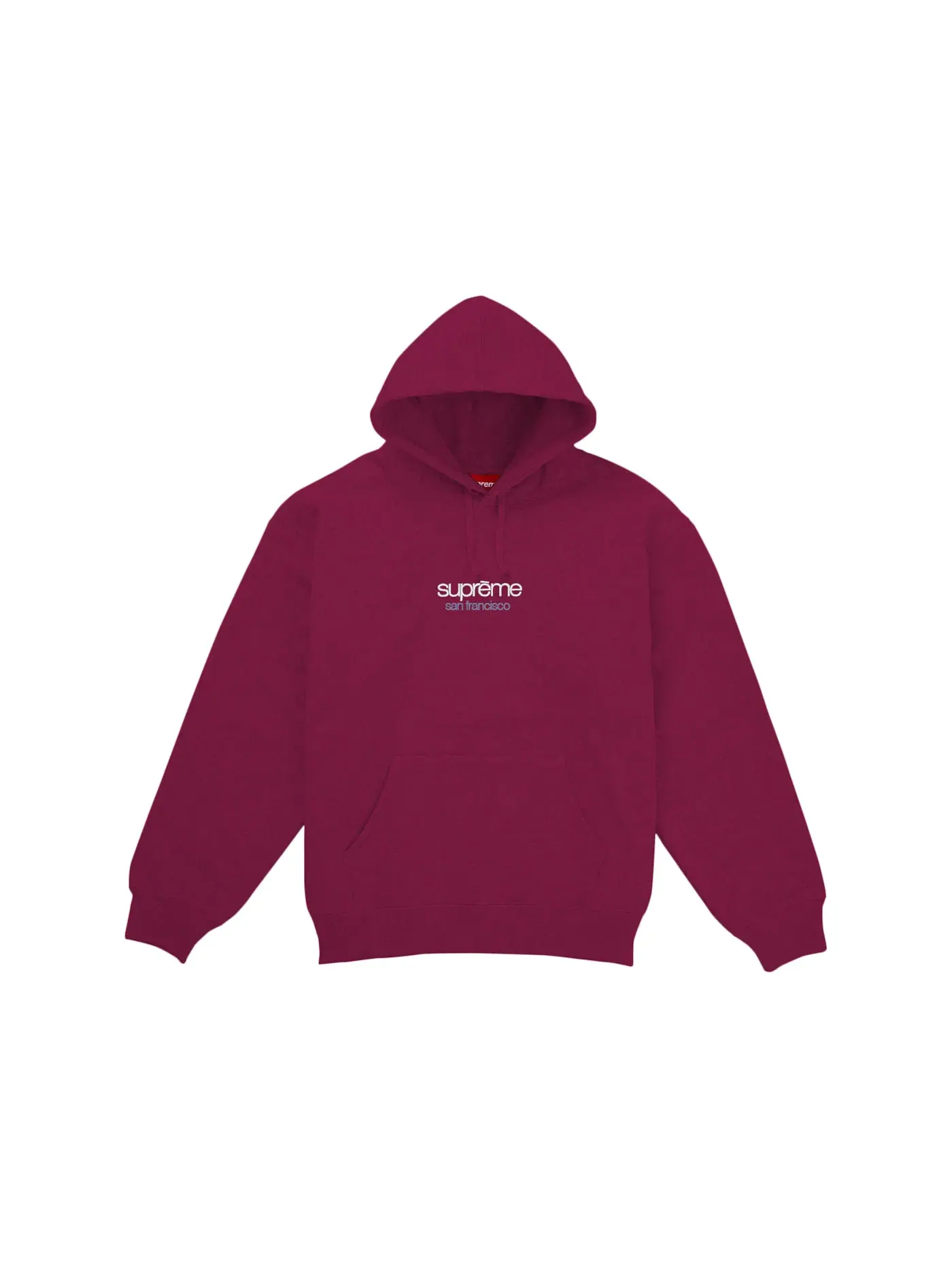 Мужская худи Supreme Classic Logo Shop Hooded Sweatshirt — изображение 1 из 1, красный