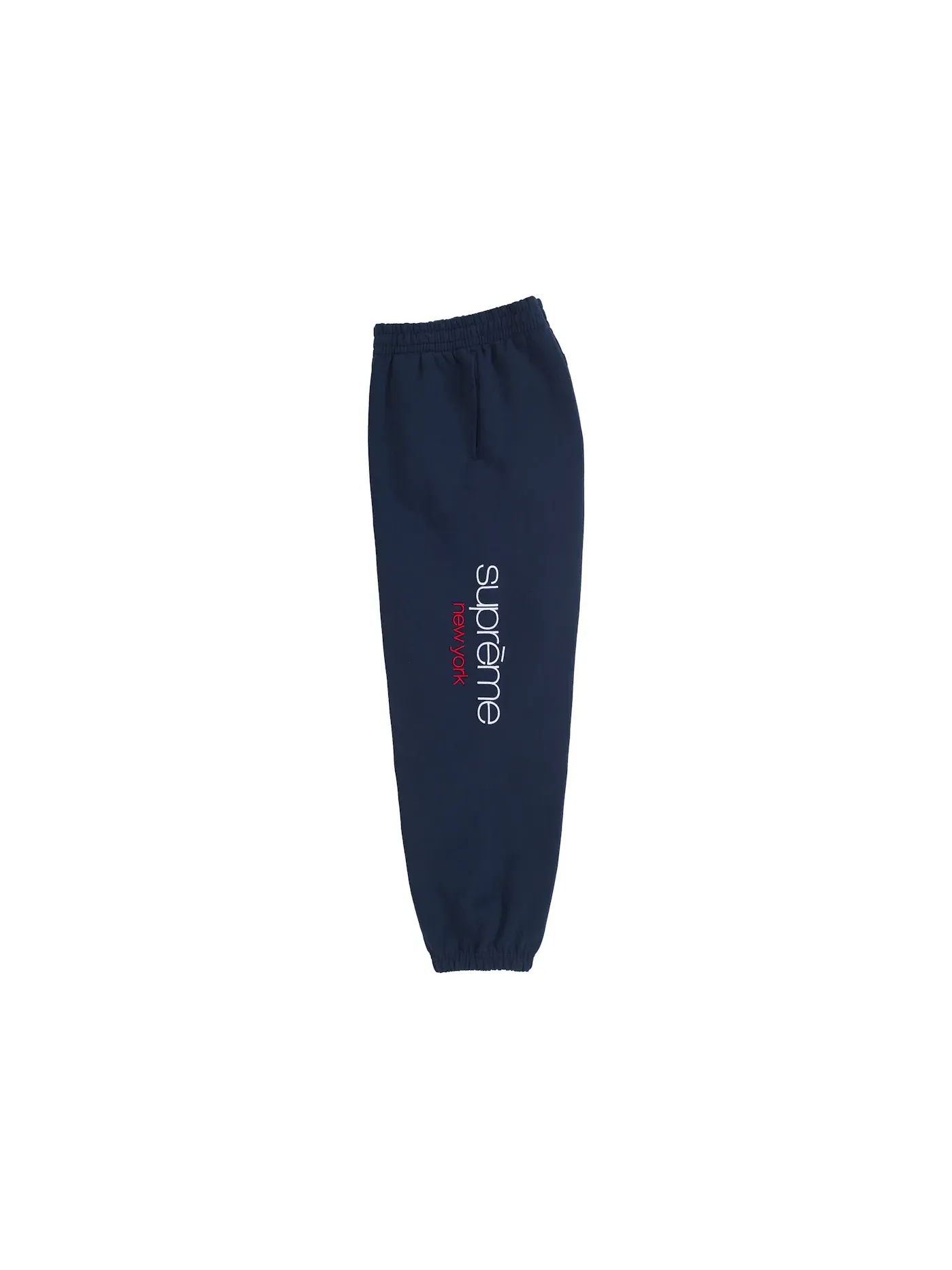 Мужские спортивные штаны хлопковые Sweatpant Supreme — изображение 2 из 3, темно-синий