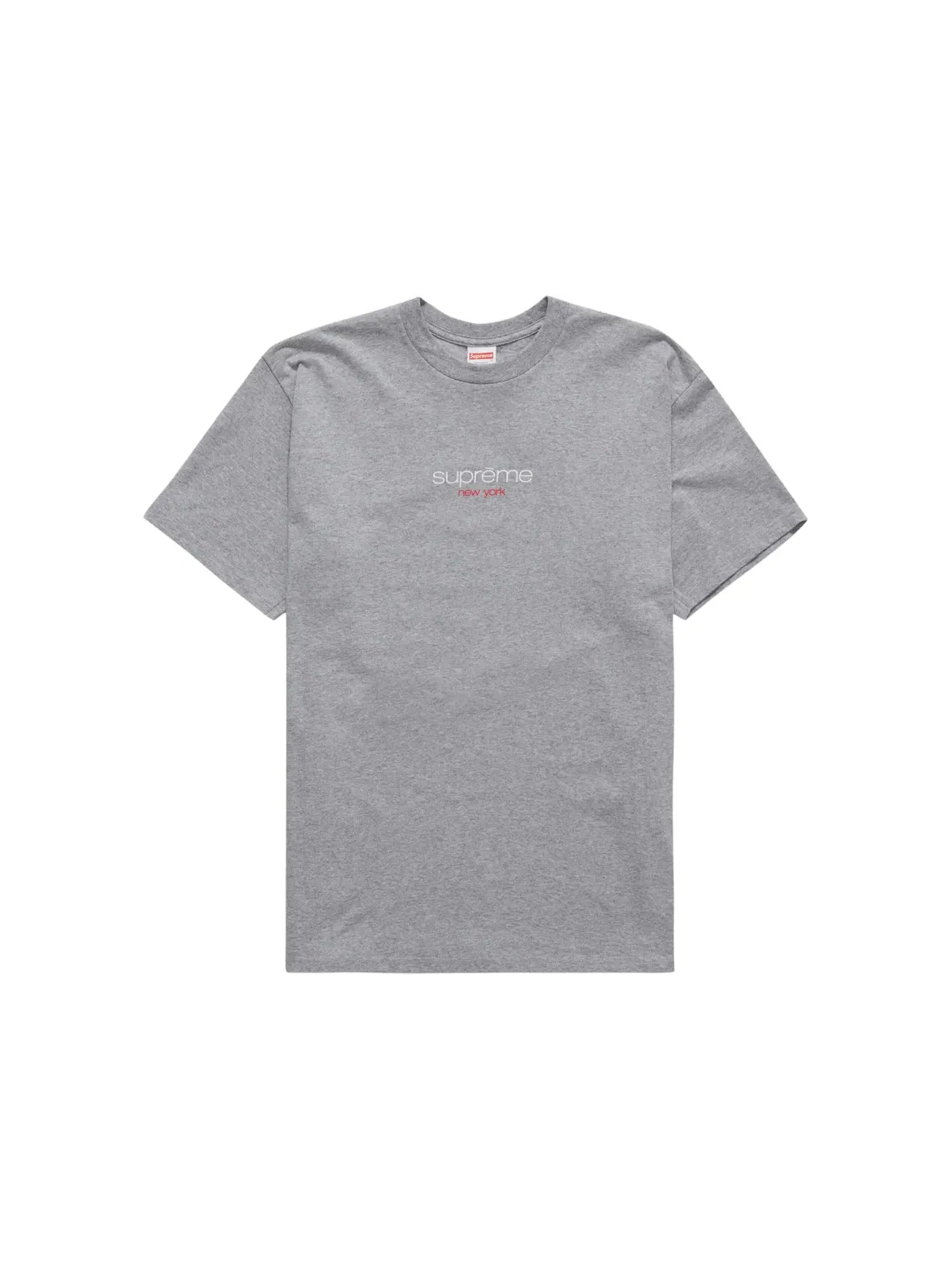 Мужская футболка с логотипом Supreme — изображение 1 из 1, серый