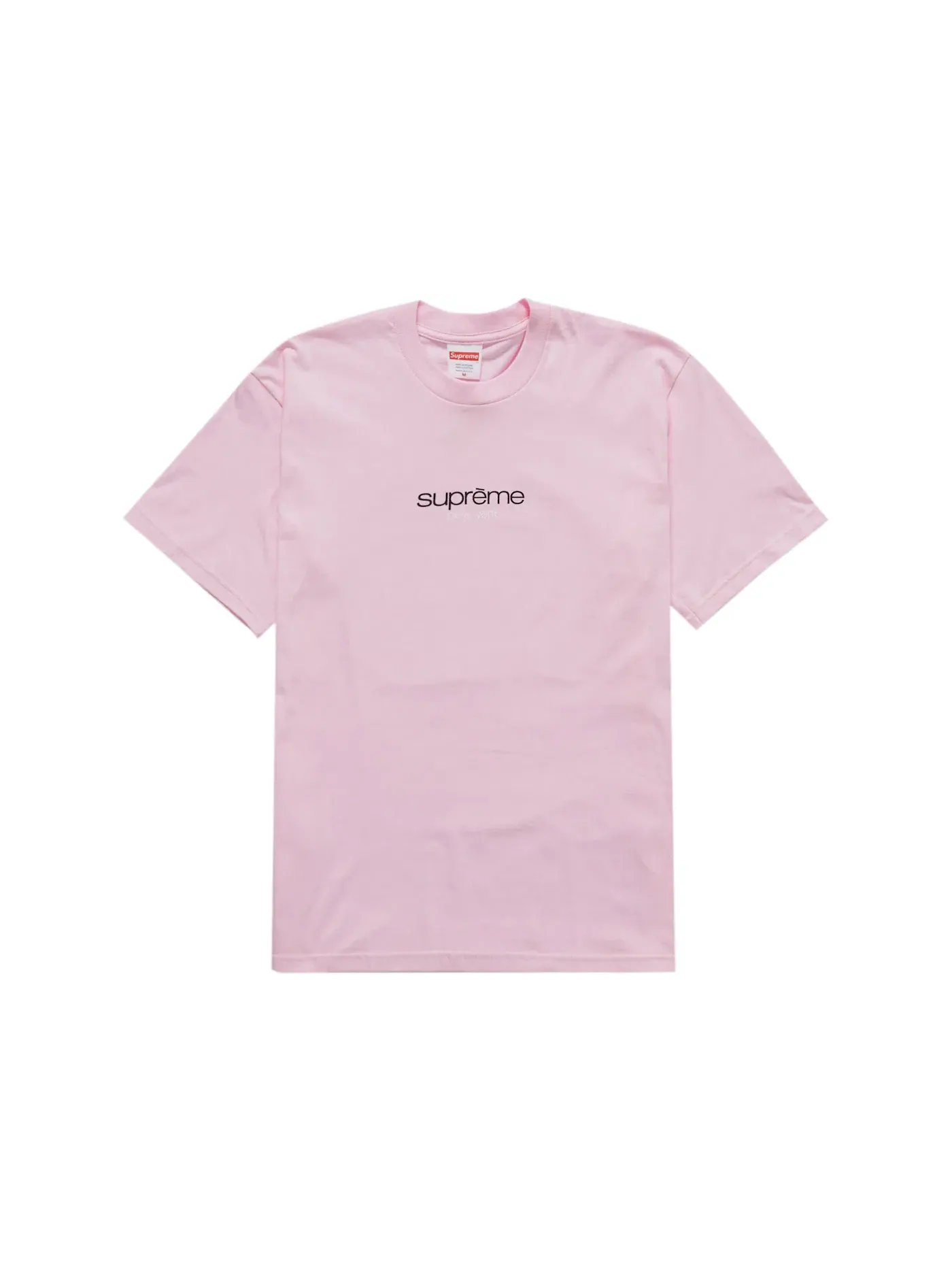 Мужская футболка с принтом Supreme Classic Logo Tee — изображение 1 из 1, розовый