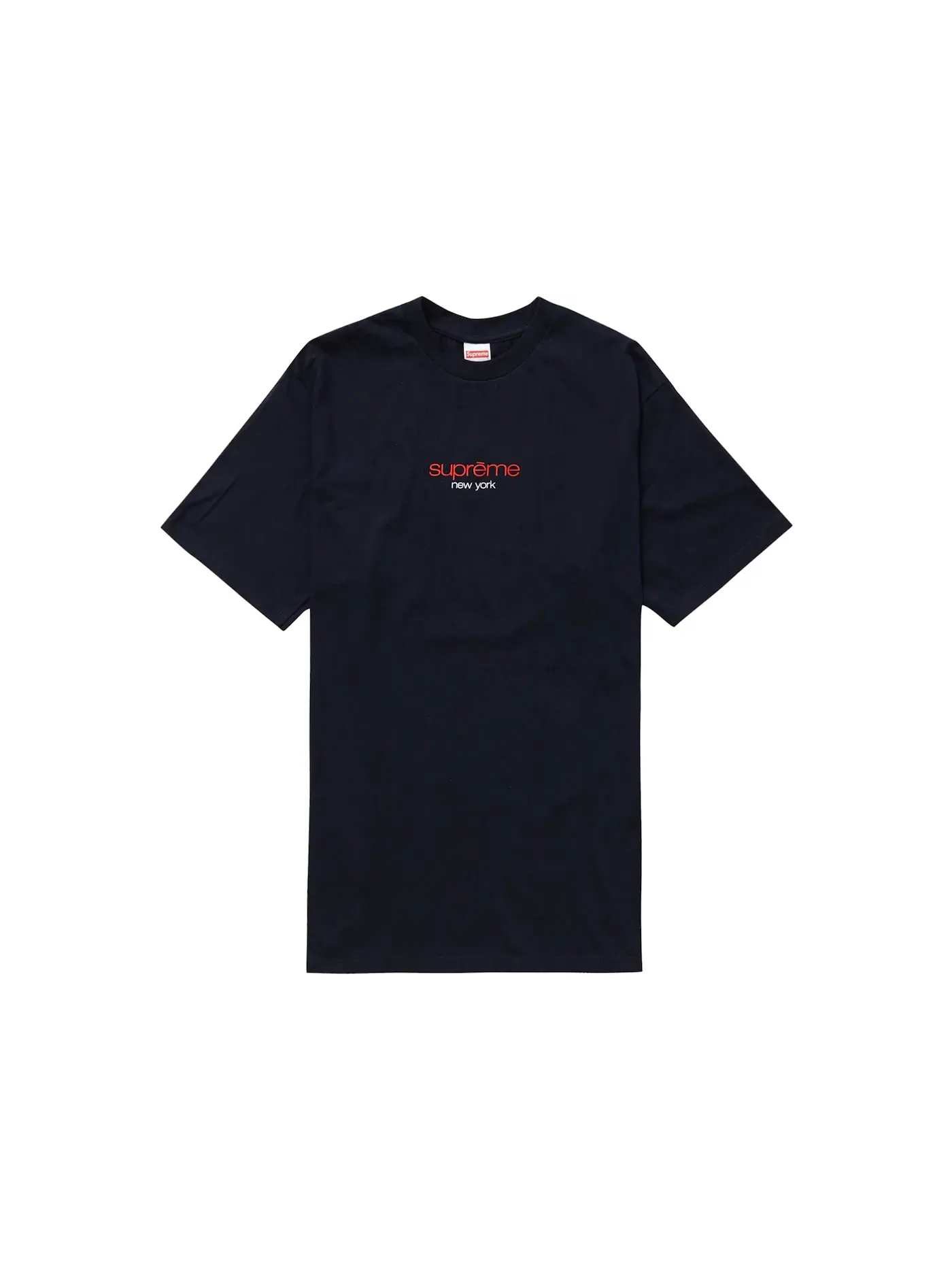 Мужская футболка с принтом Supreme Tee — изображение 1 из 1, темно-синий
