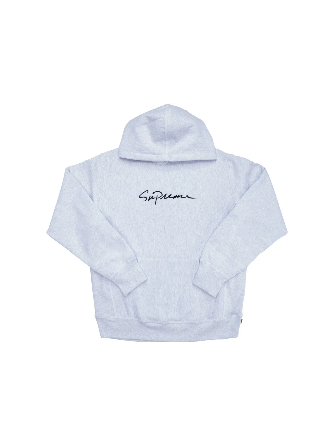 Мужская худи с принтом Supreme Classic Script Sweatshirt — изображение 1 из 1, серый