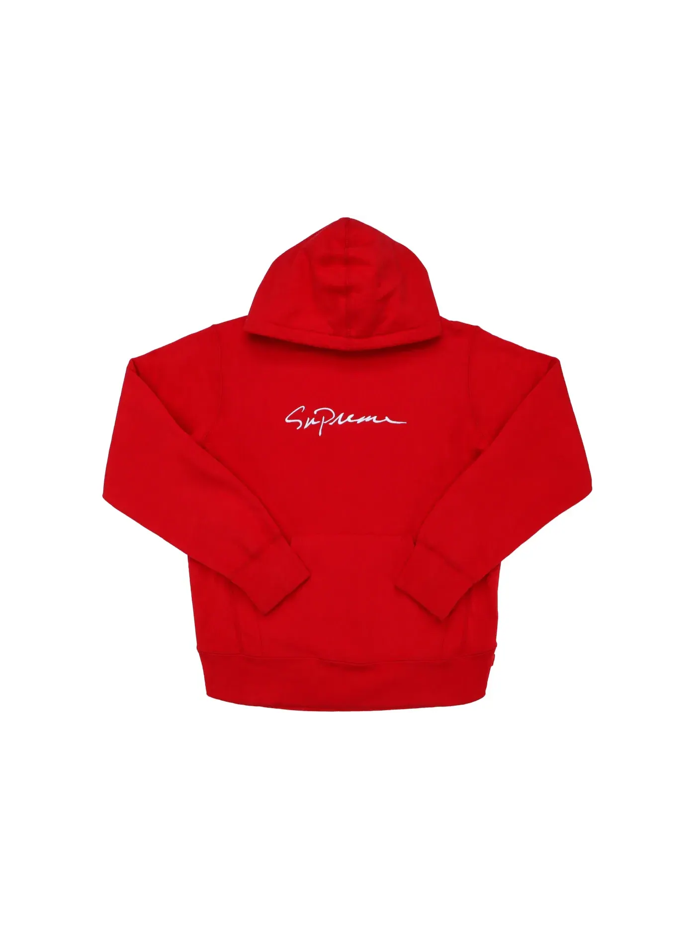 Мужская худи с принтом Supreme Classic Script Hooded Sweatshirt — изображение 1 из 1, красный