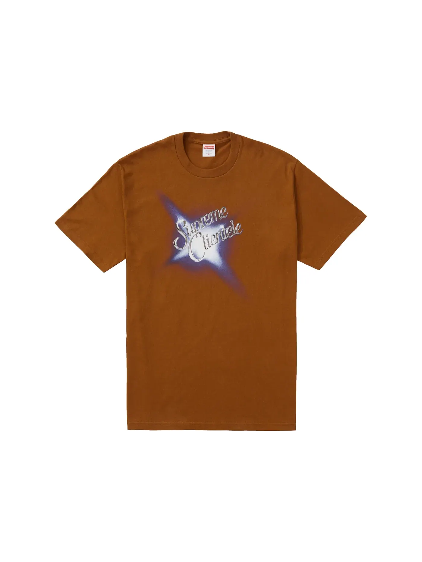 Мужская футболка Supreme Supreme Clientele Tee — изображение 1 из 2, коричневый