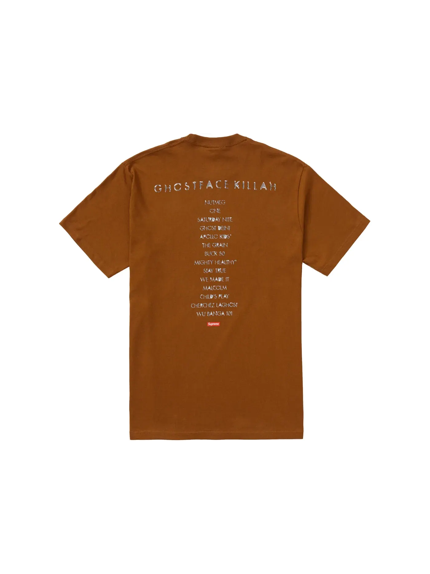 Мужская футболка Supreme Supreme Clientele Tee — изображение 2 из 2, коричневый