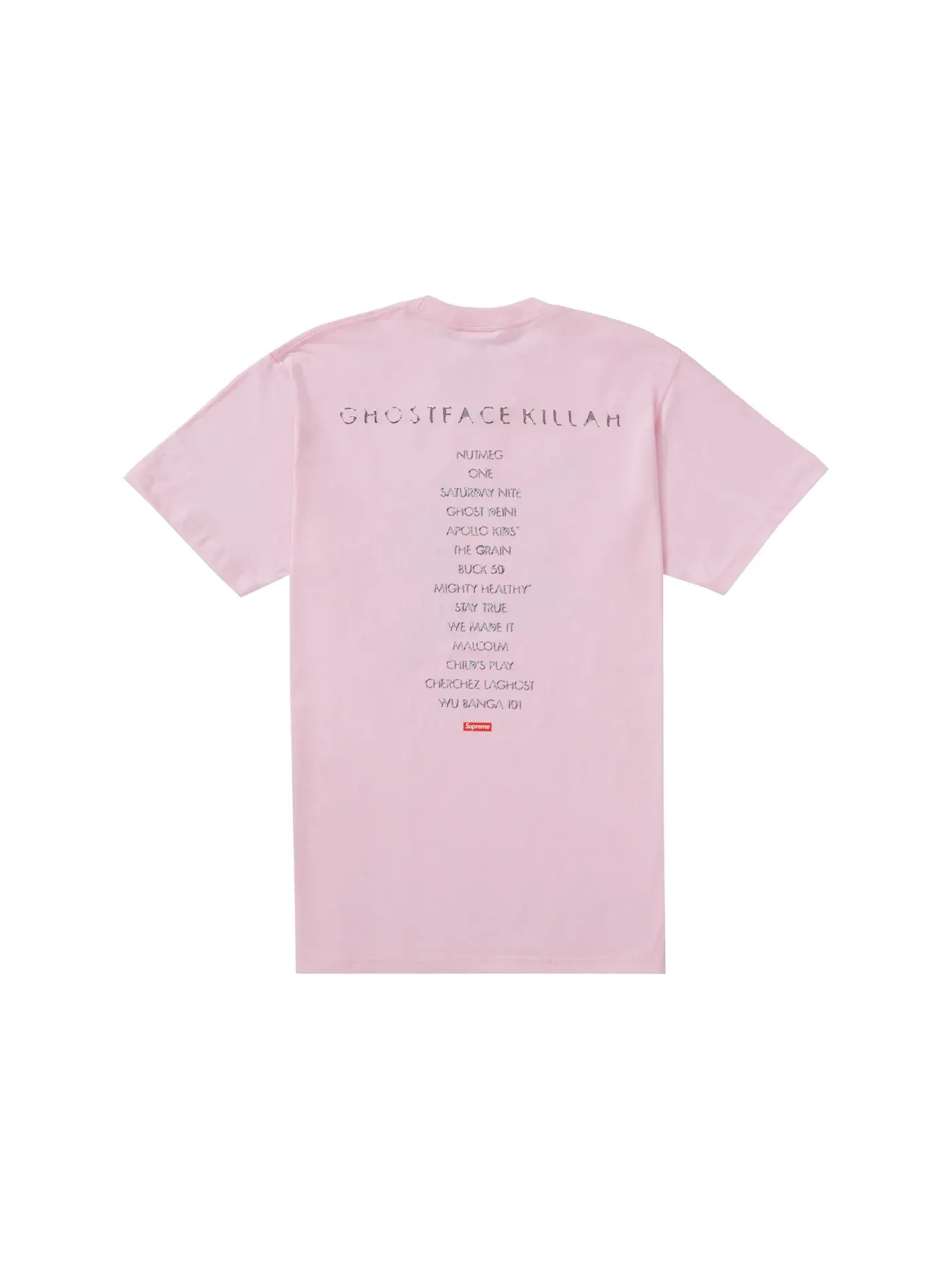 Мужская футболка с принтом Supreme Supreme Clientele Tee — изображение 2 из 2, розовый