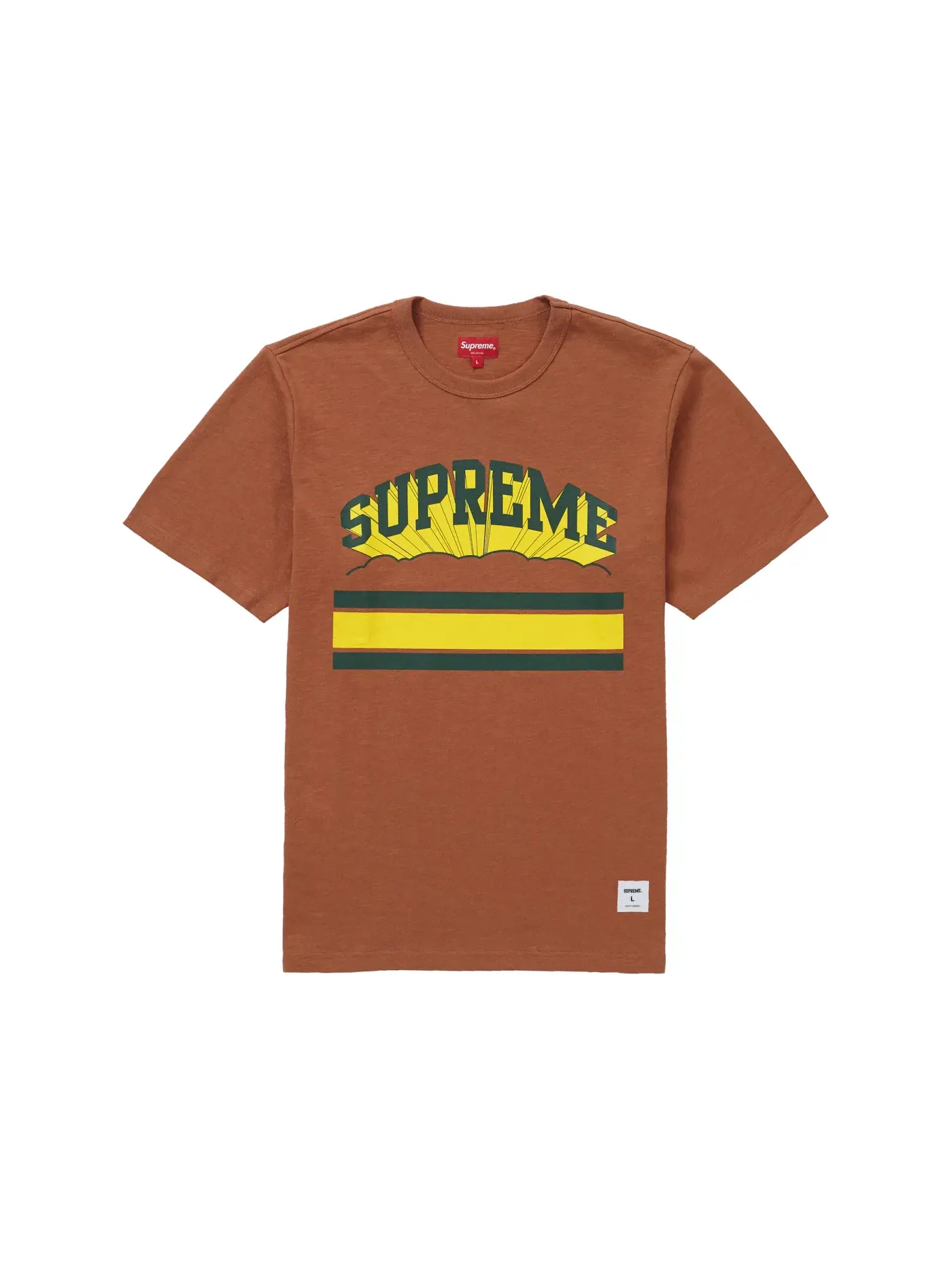 Мужская футболка с принтом Supreme Cloud Arc Tee — изображение 1 из 1, красный