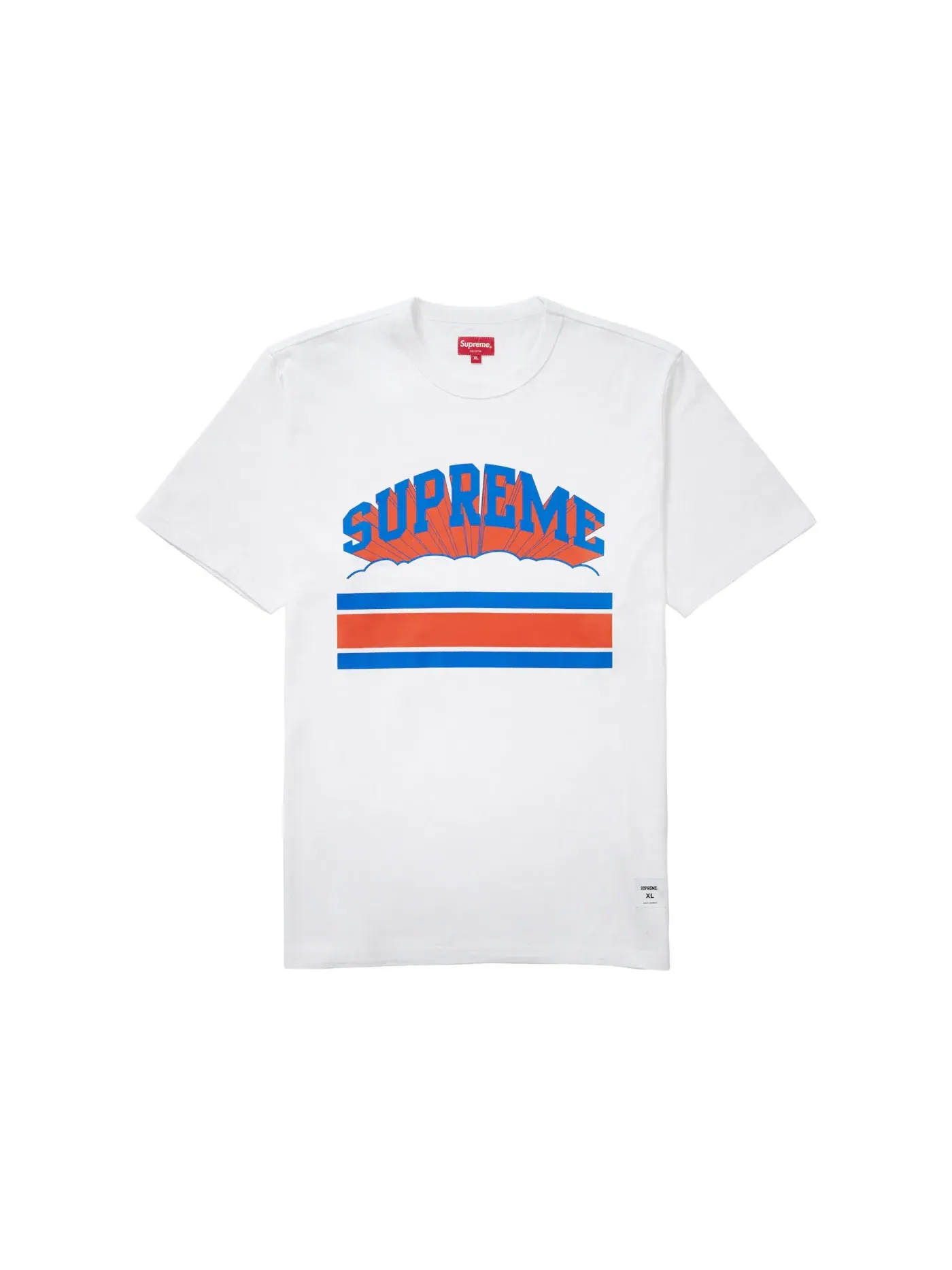 Мужская футболка с принтом Supreme Cloud Arc Tee — изображение 1 из 1, белый