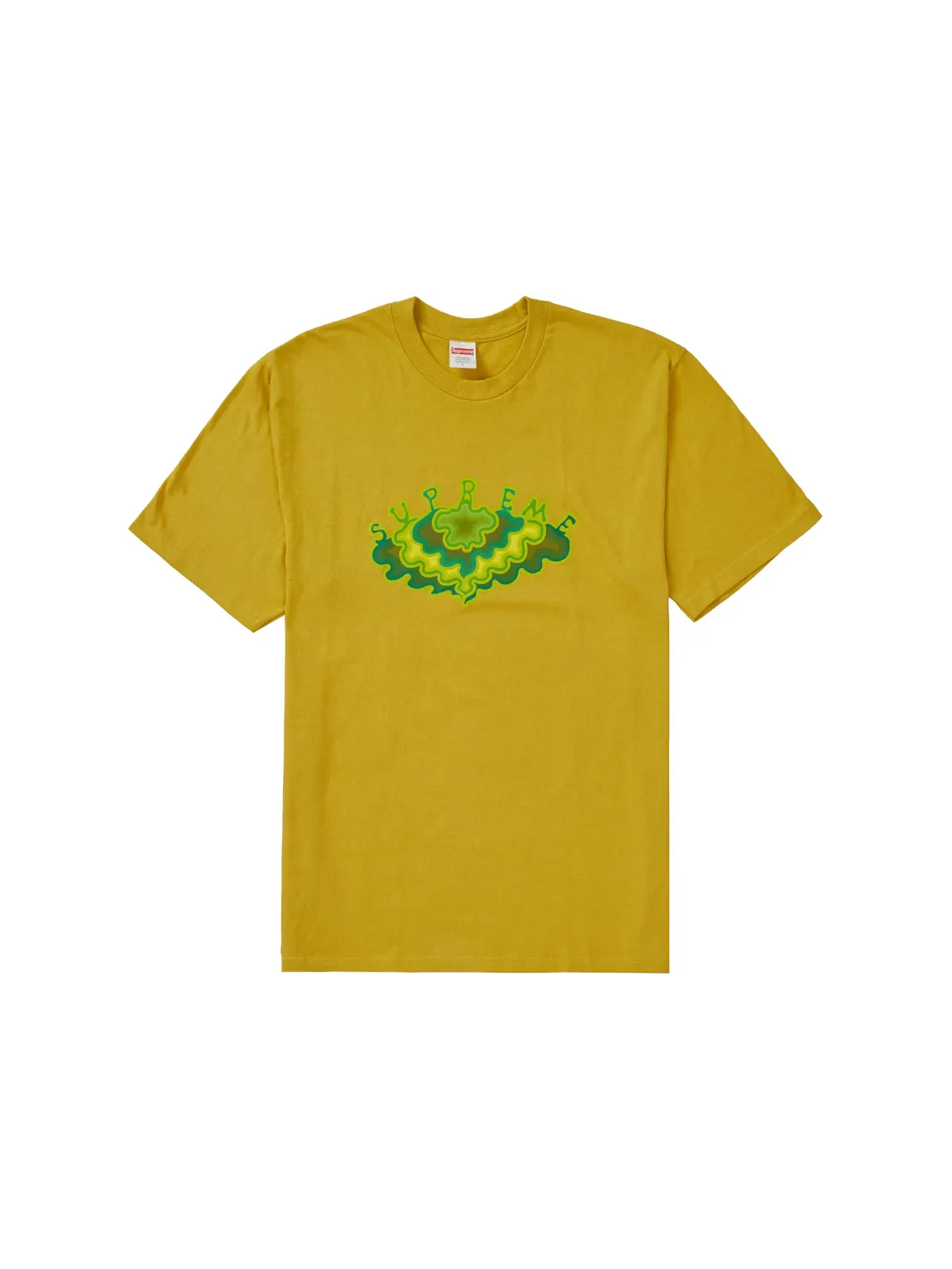 Мужская футболка с принтом Supreme Cloud Tee — изображение 1 из 1, желтый