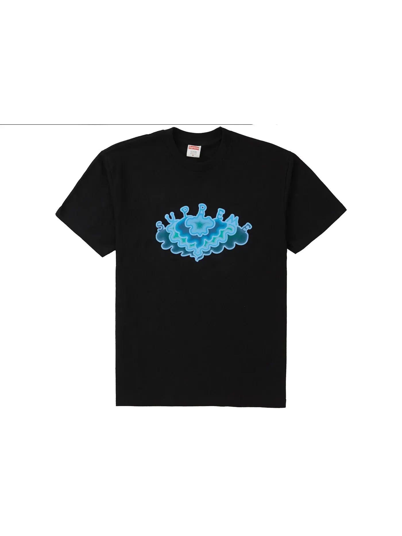 Мужская футболка с принтом Cloud Tee Supreme — изображение 1 из 1, черный
