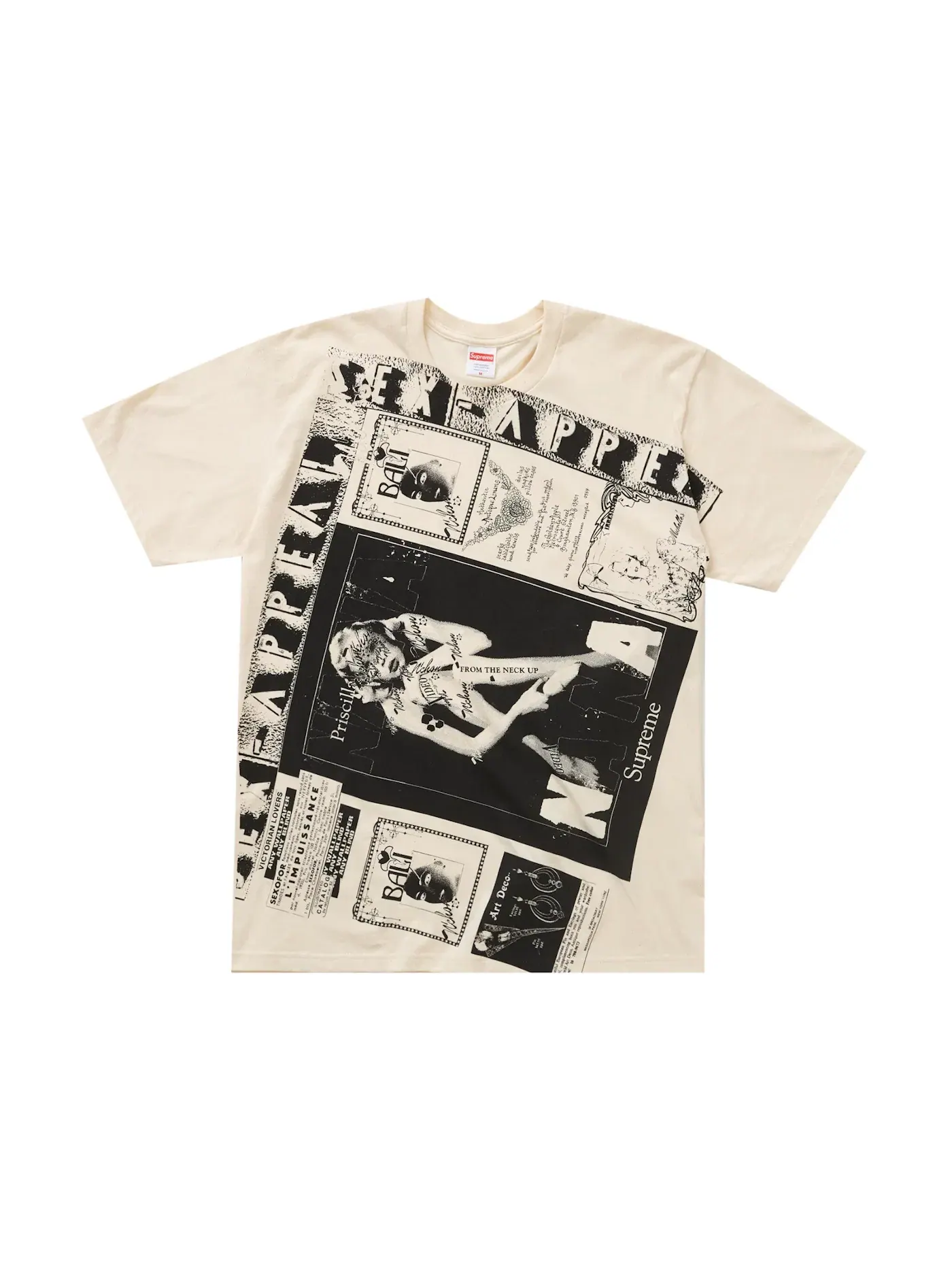Мужская футболка с принтом Supreme Tee — изображение 1 из 1, прозрачный