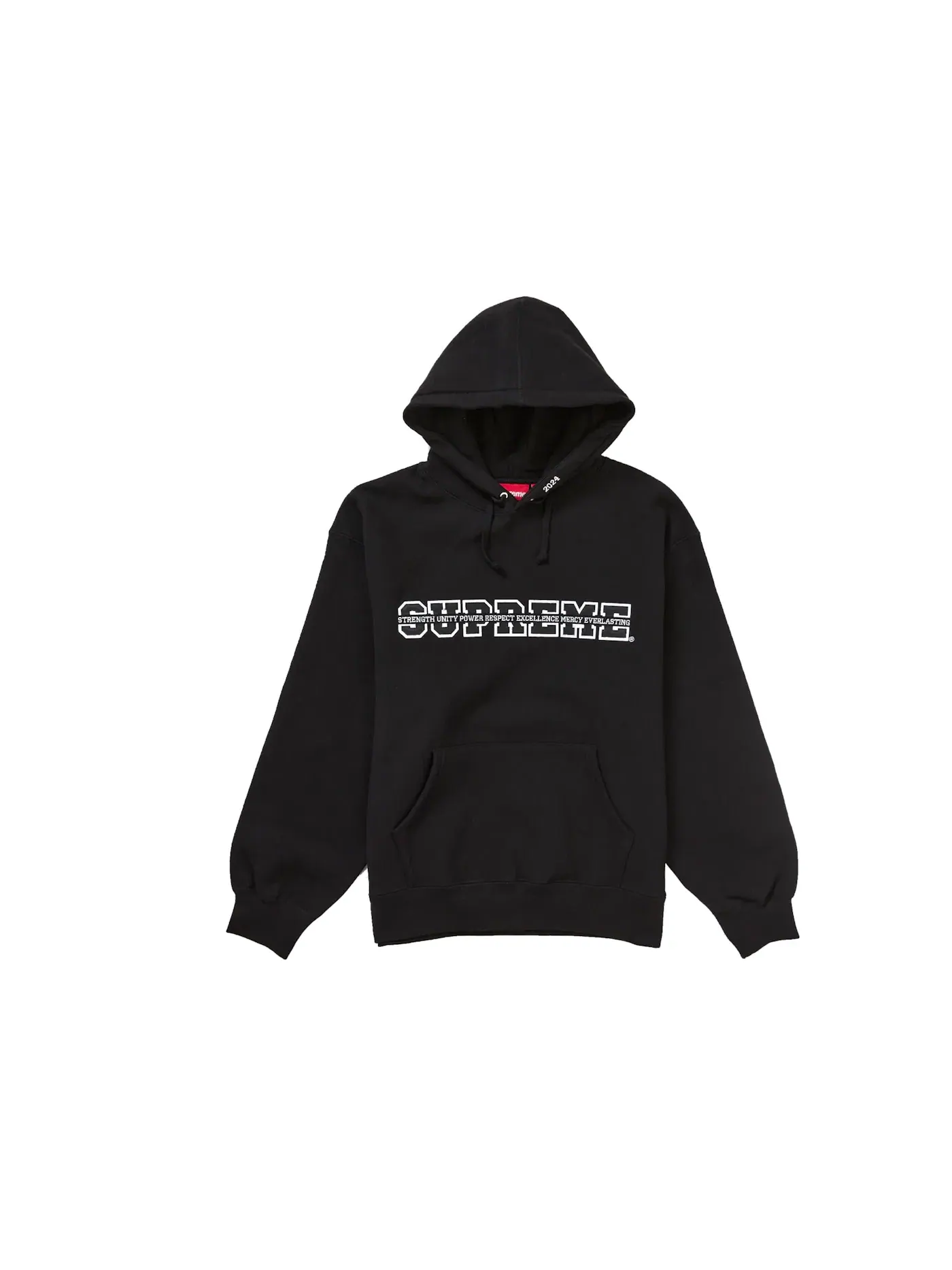 Мужская худи с капюшоном Supreme Collegiate Acronym Sweatshirt — изображение 1 из 1, черный