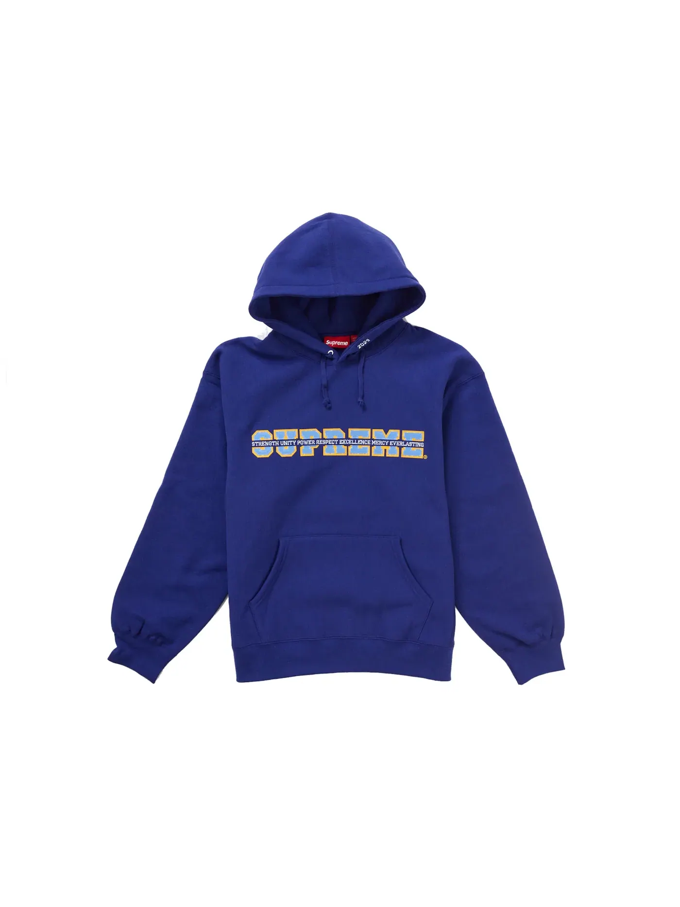 Мужская худи с капюшоном Supreme Collegiate Acronym Sweatshirt — изображение 1 из 1, королевский