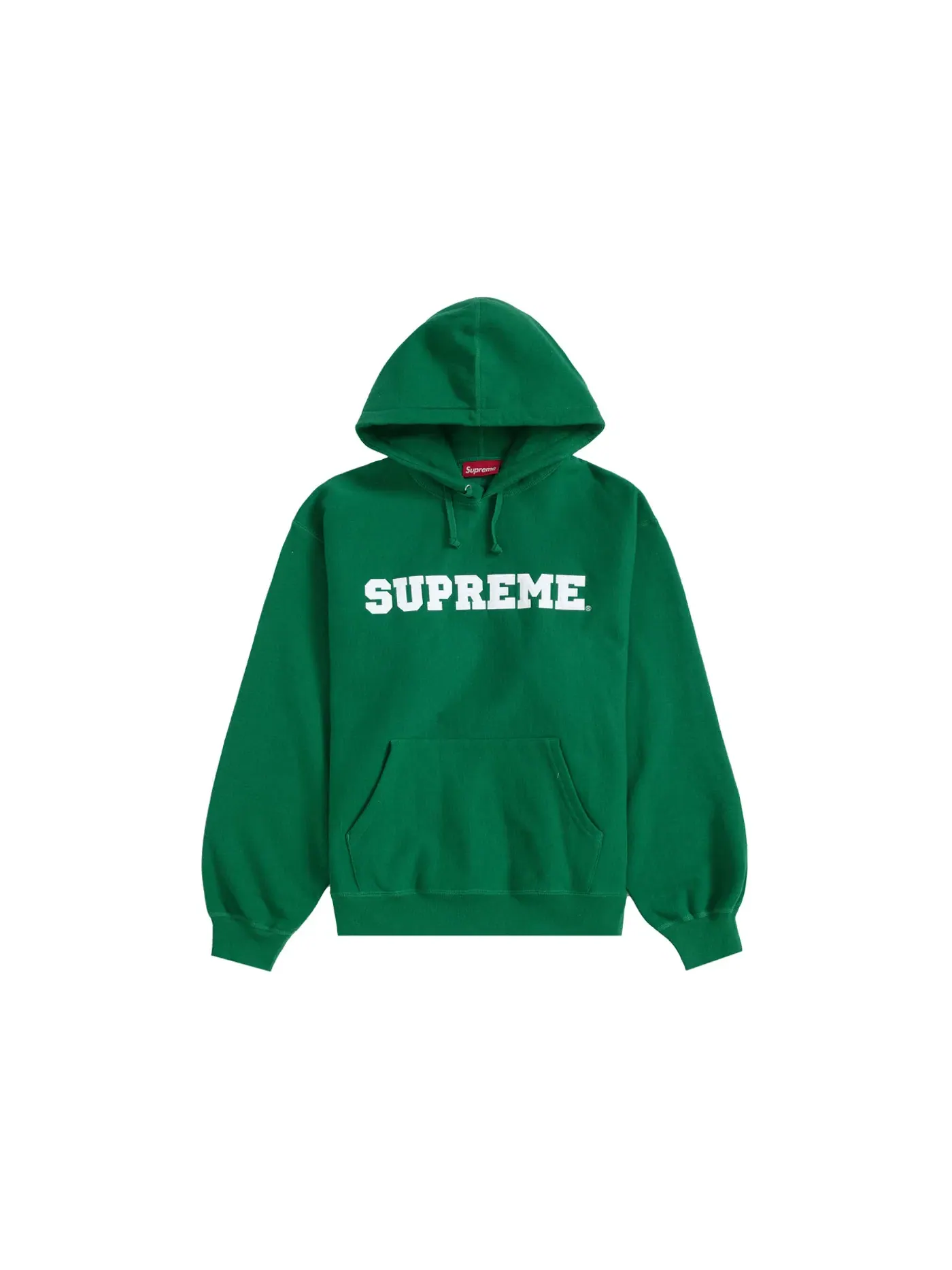 Мужской худи с капюшоном модель Sweatshirt Supreme — изображение 1 из 1, темный зеленый