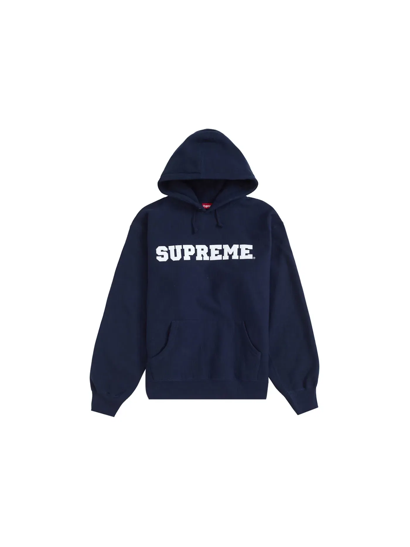 Мужской худи с капюшоном Supreme Collegiate — изображение 1 из 1, темно-синий