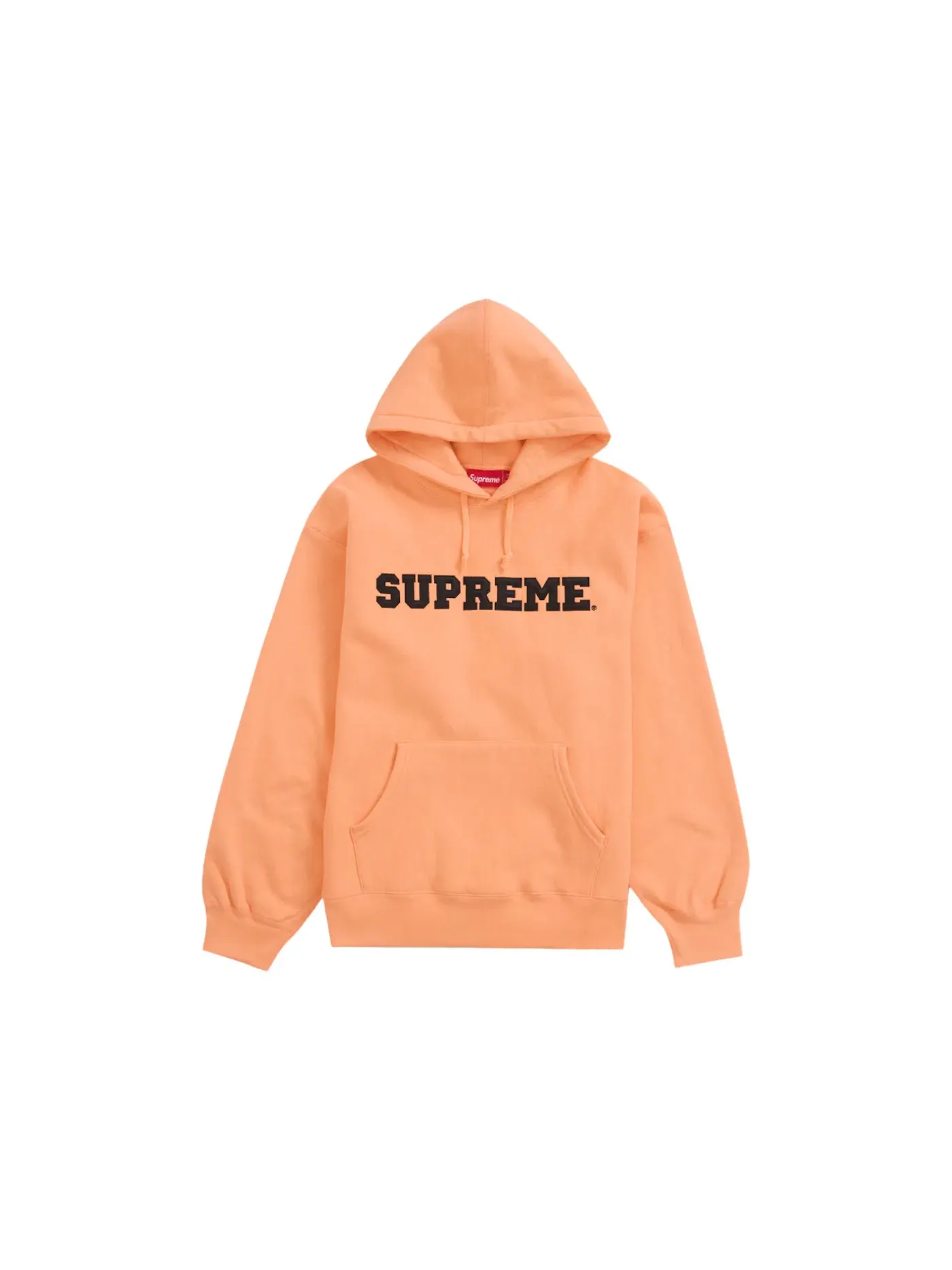 Мужская худи Supreme Collegiate Hooded Sweatshirt — изображение 1 из 1, персиковый