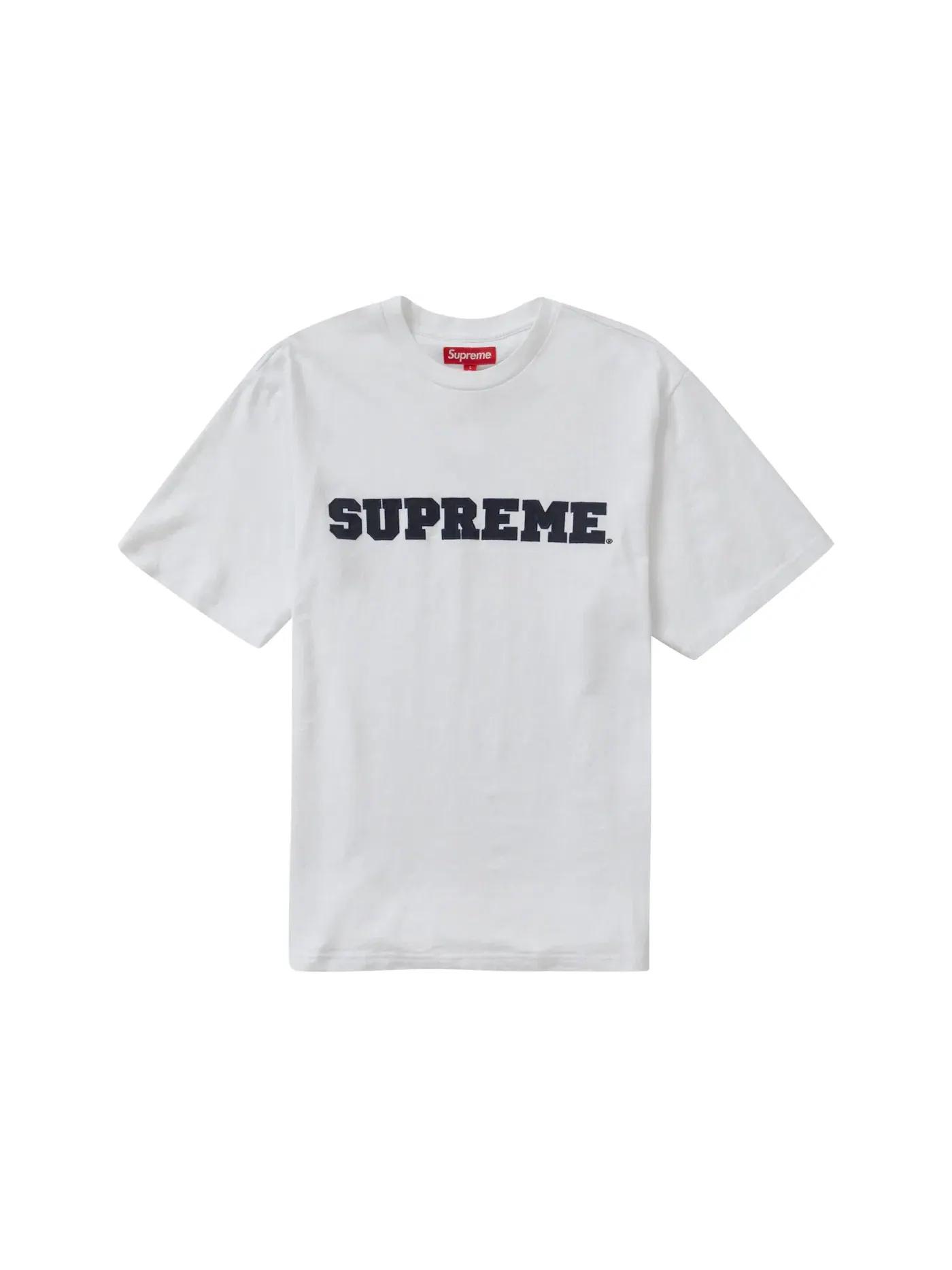 Мужская футболка с принтом Supreme Collegiate S/S Top — изображение 1 из 1, белый