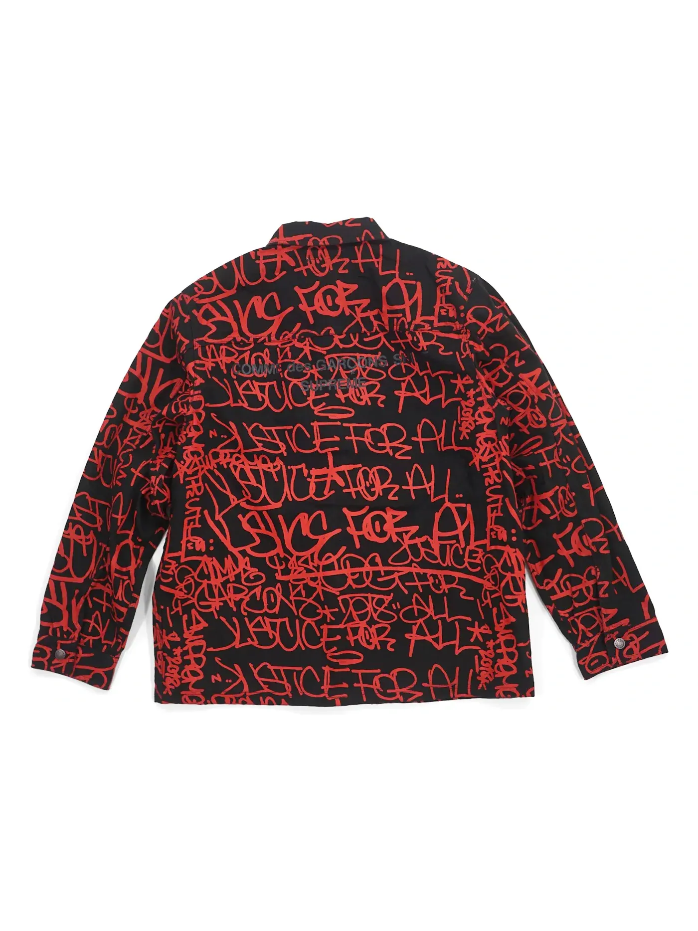 Мужское пальто с принтом Comme des Garcons SHIRT Supreme — изображение 2 из 2, черный