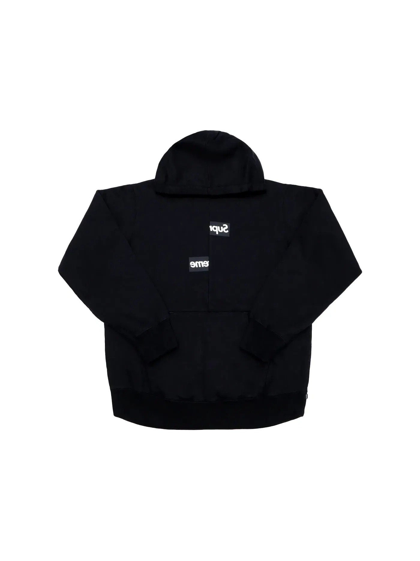 Мужская худи с принтом Split Box Logo Supreme x CDG Black — изображение 1 из 2