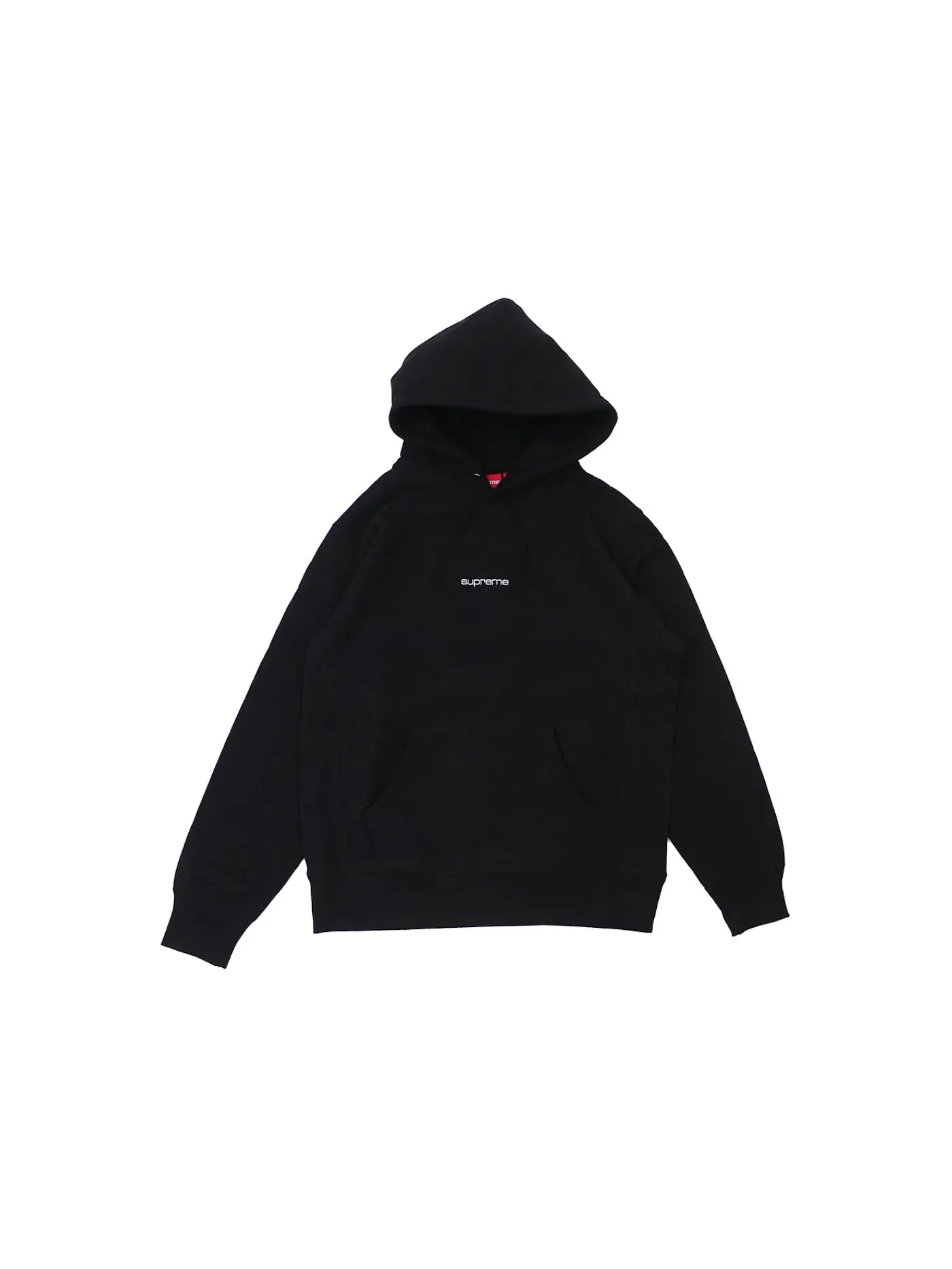 Мужской худи с логотипом Supreme Hoodie — изображение 1 из 1, черный