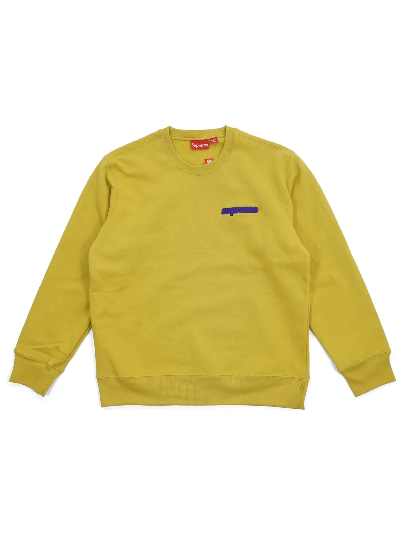 Мужской свитшот Supreme Connect Crewneck Sweatshirt — изображение 1 из 1, желтый