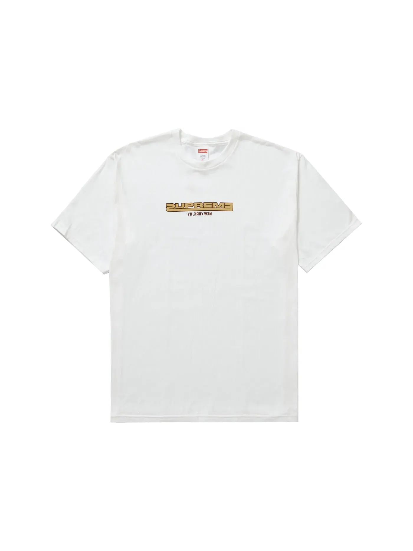 Мужская футболка с принтом Supreme Tee — изображение 1 из 1, белый
