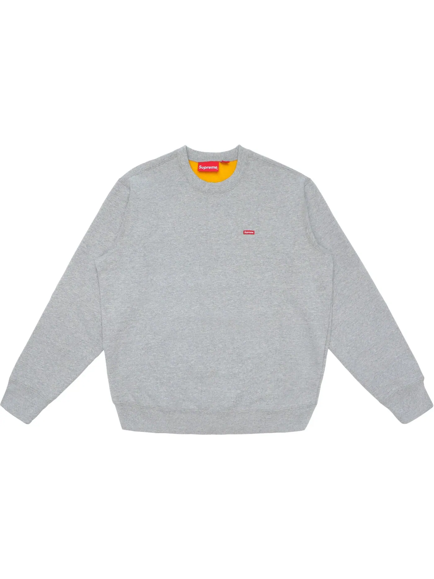Мужской свитшот с контрастными элементами Supreme Crewneck — изображение 1 из 1, серый