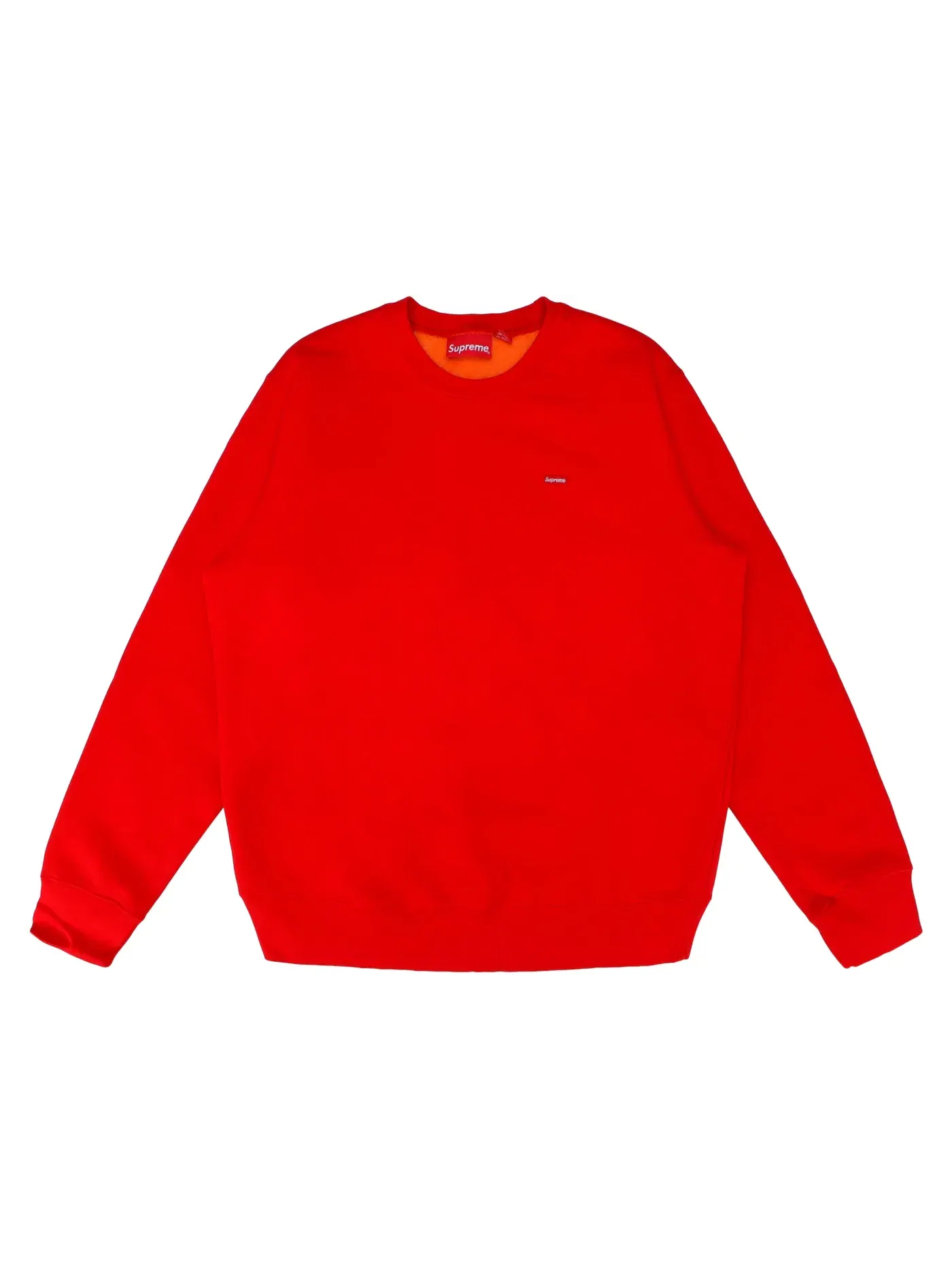 Мужской свитшот с контрастным принтом Crewneck Supreme — изображение 1 из 1, красный