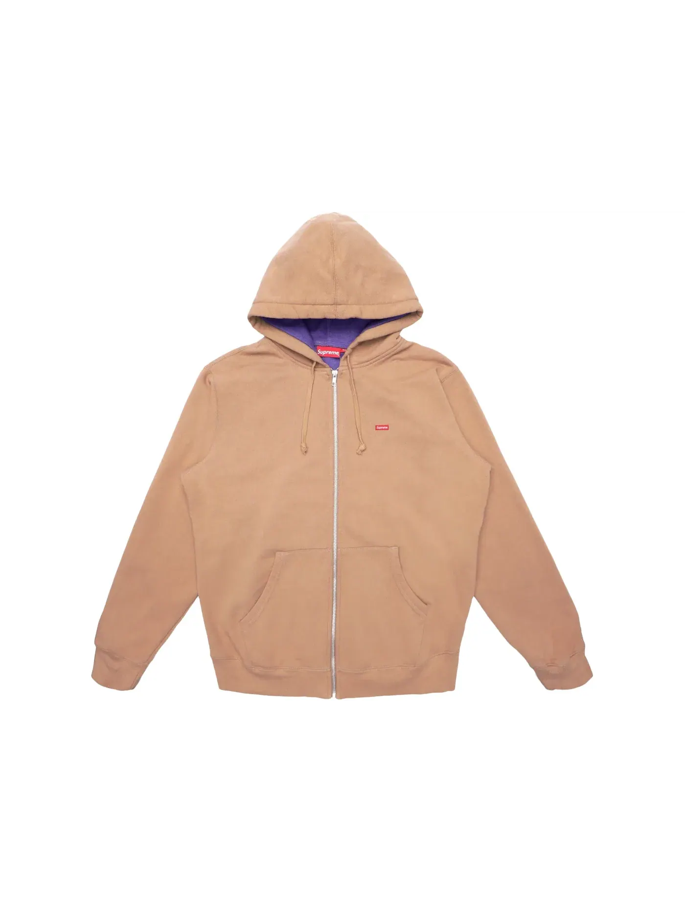 Мужская худи с контрастной молнией Supreme Sweatshirt — изображение 1 из 2, коричневый