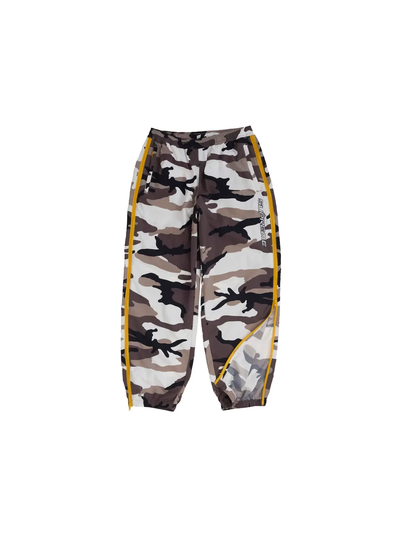 Мужские спортивные штаны с контрастной молнией Snow Camo Supreme — изображение 2 из 3, снежный камуфляж