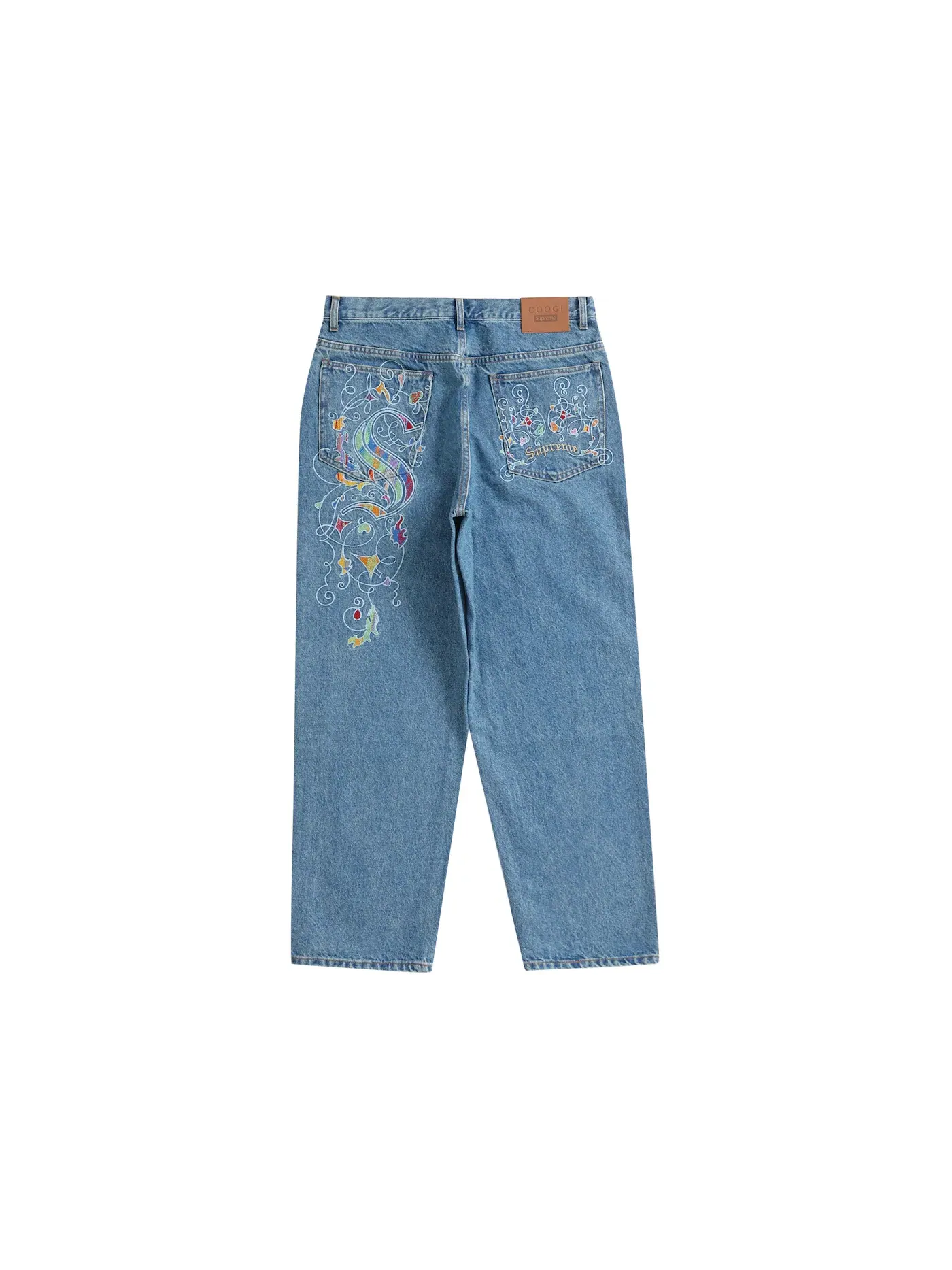 Мужские синие джинсы Supreme Coogi Baggy Jean — изображение 2 из 2, синий