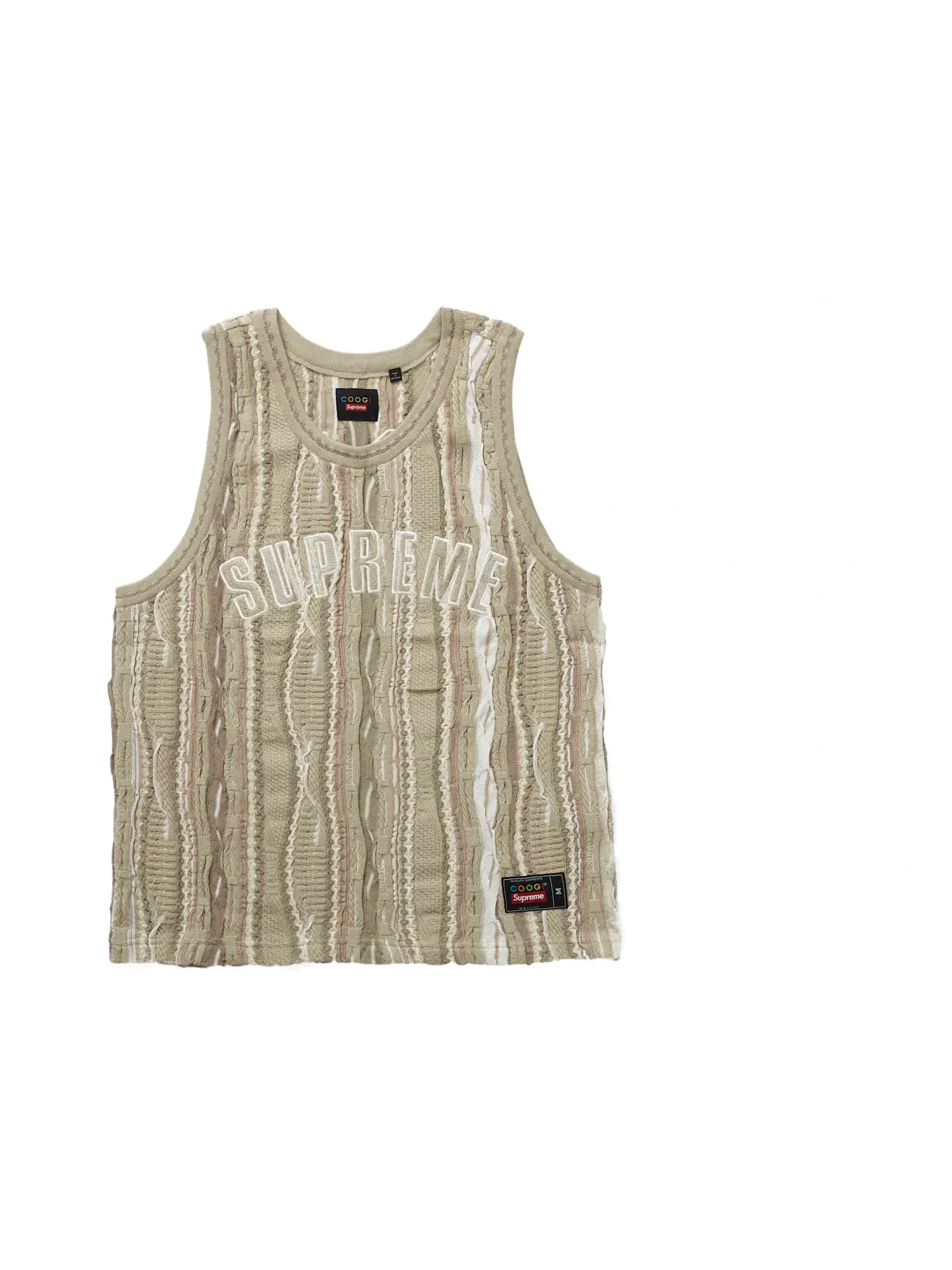 Мужская баскетбольная джерси с принтом Supreme Coogi Jersey — изображение 1 из 2, бежевый