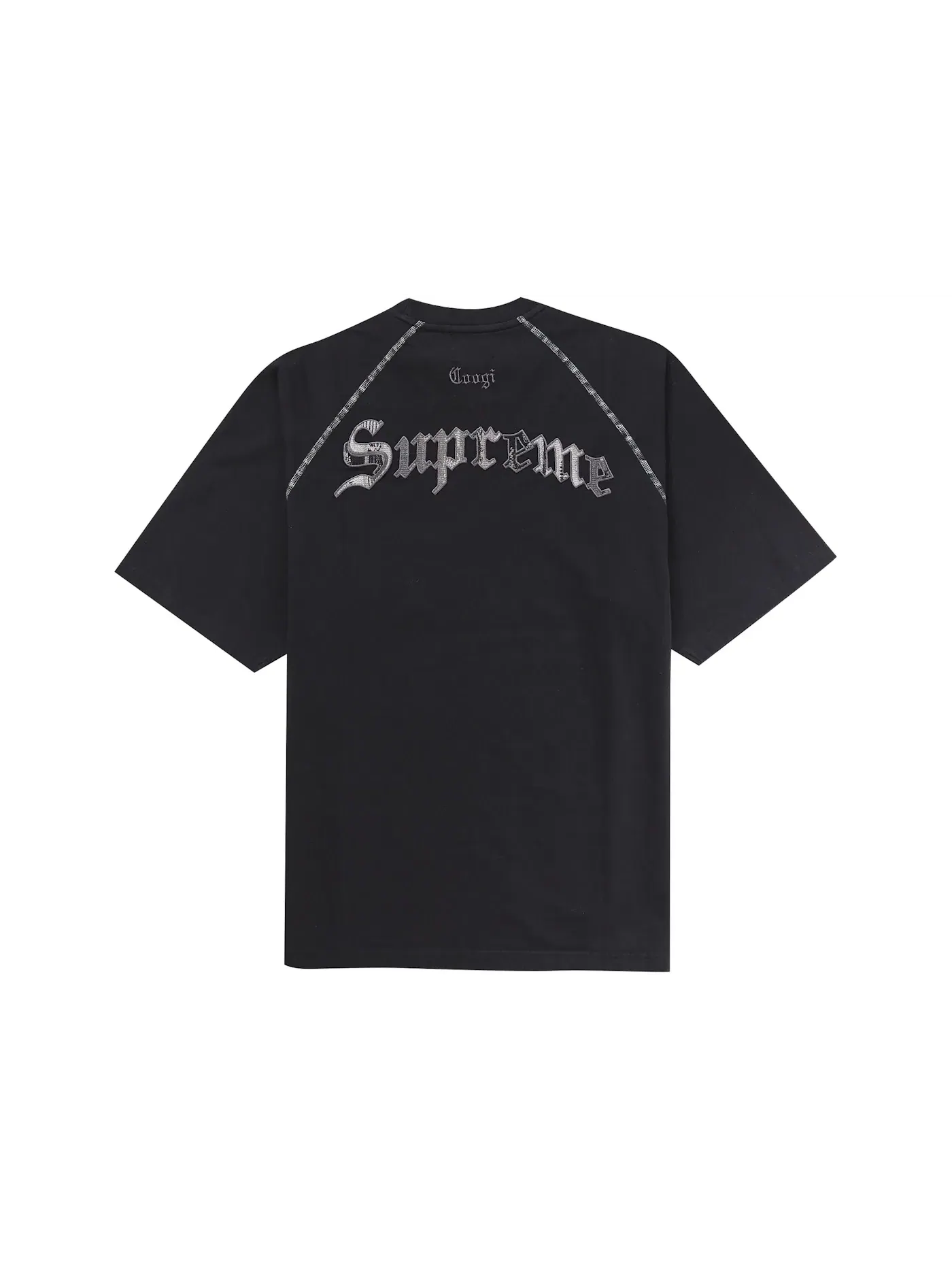 Мужская футболка Supreme Coogi Raglan S/S Top — изображение 2 из 2, черный