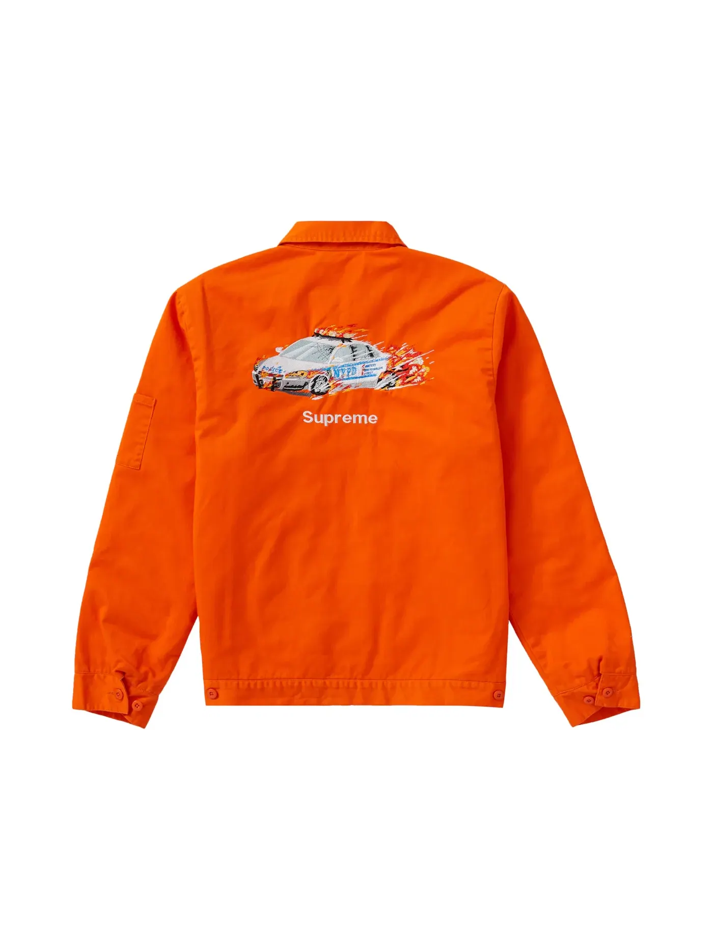 Мужская куртка с вышивкой Supreme Cop Car Jacket — изображение 3 из 3, оранжевый