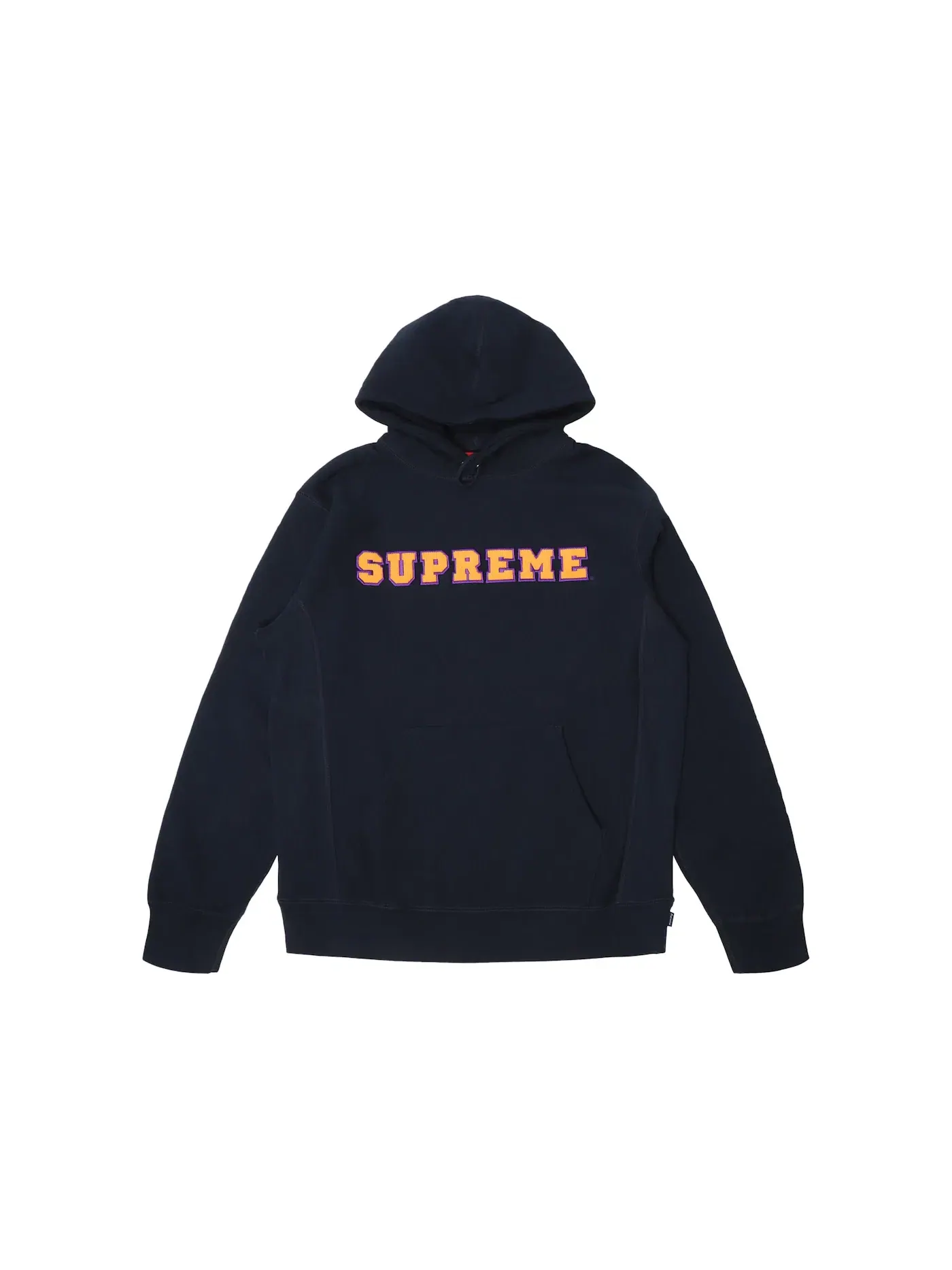 Мужская худи с принтом Supreme Cord Collegiate Navy — изображение 1 из 1