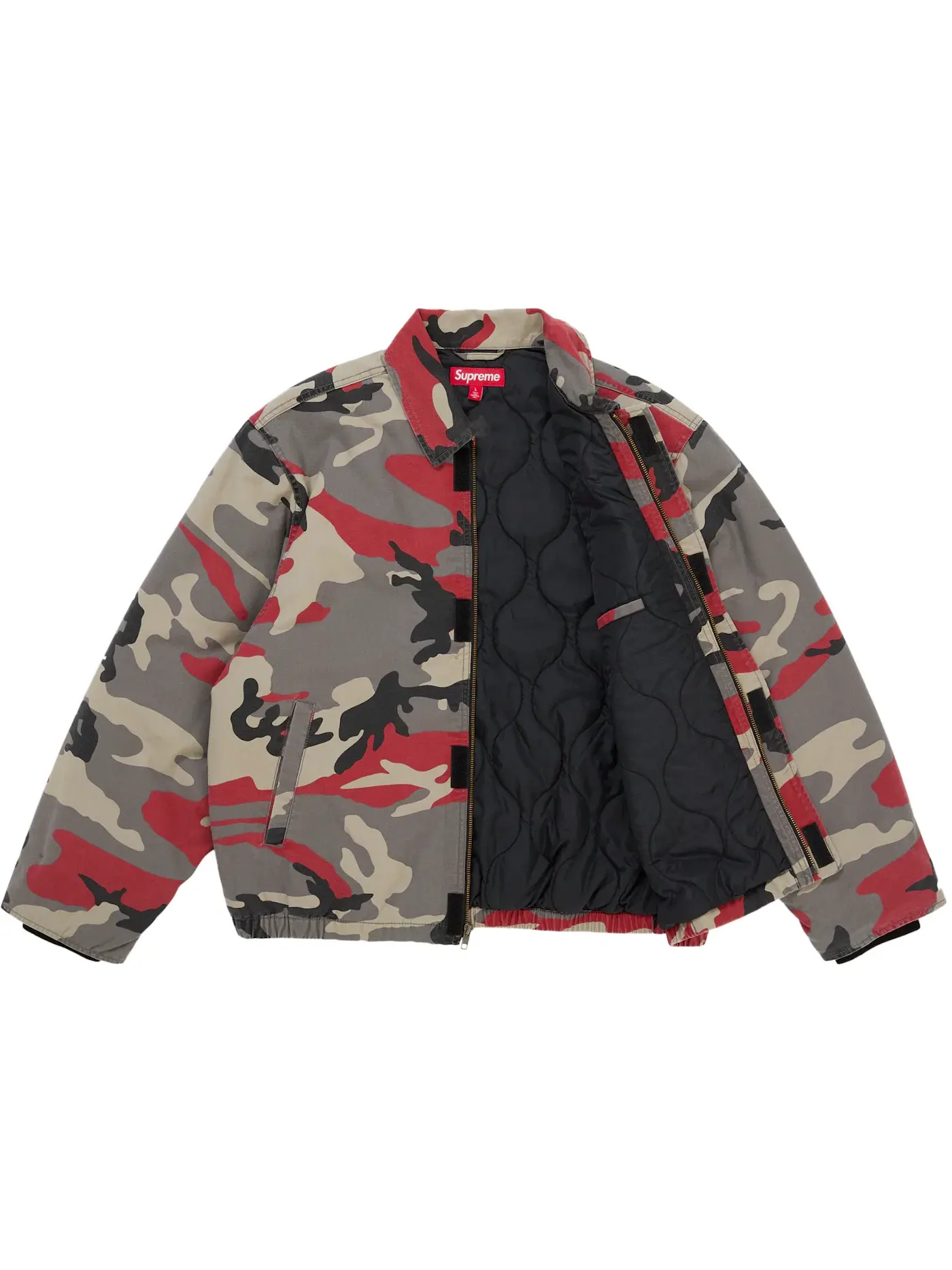 Мужская куртка Cordura Twill Utility с принтом Supreme — изображение 2 из 3, красный